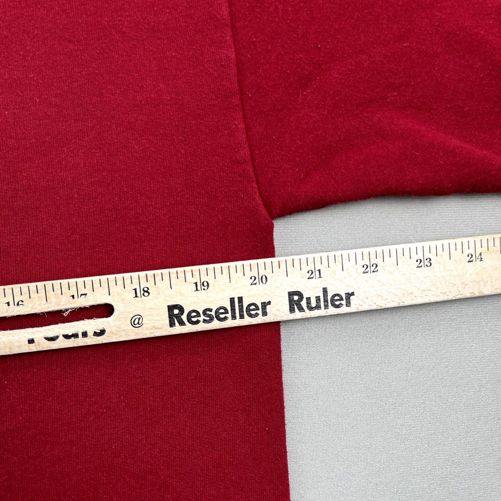 Jerzees × Vintage Vintage Red Sweatshirt Medium Jerzees Blank Basic Crewneck Size US M / EU 48-50 / 2 - 8 Thumbnail