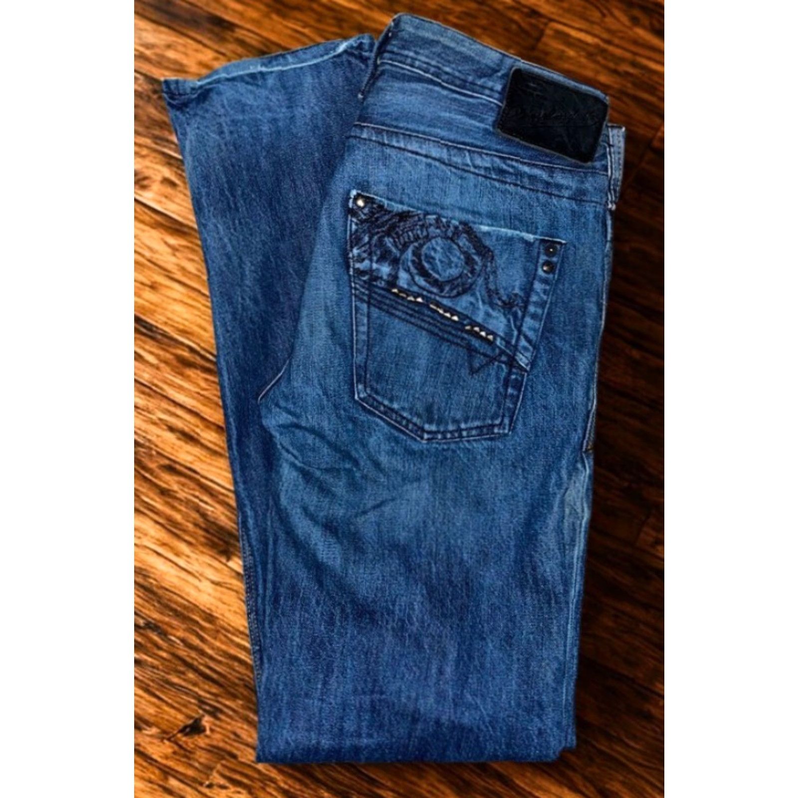Diesel Diesel Timmen 008GE Jeans W31 L34 Button Fly Straight Mens Size US 31 - 2 Thumbnail