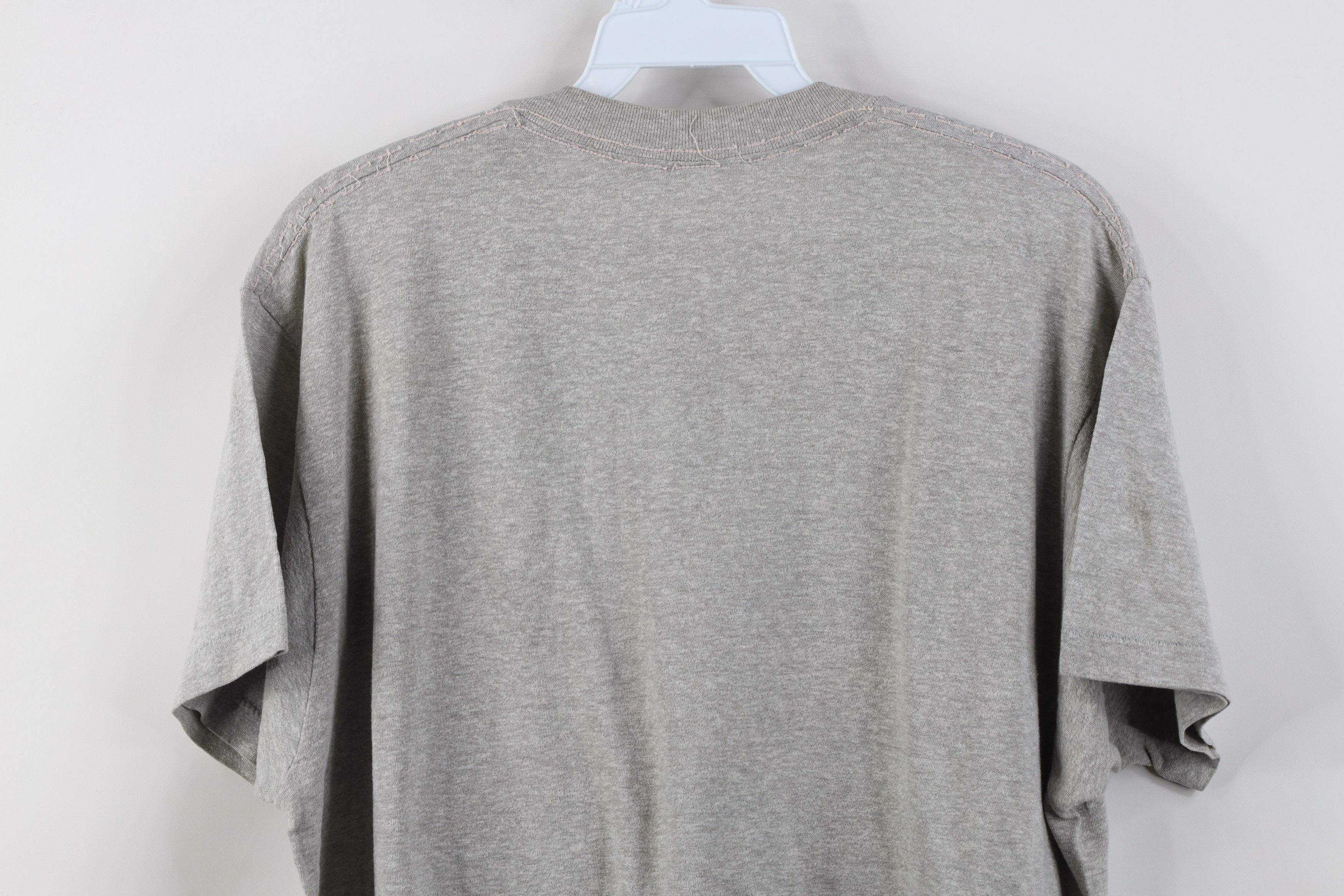 Vintage Vintage 80s 90s Streetwear Pocket T-Shirt Heather Gray USA Size US XXL / EU 58 / 5 - 14 Thumbnail