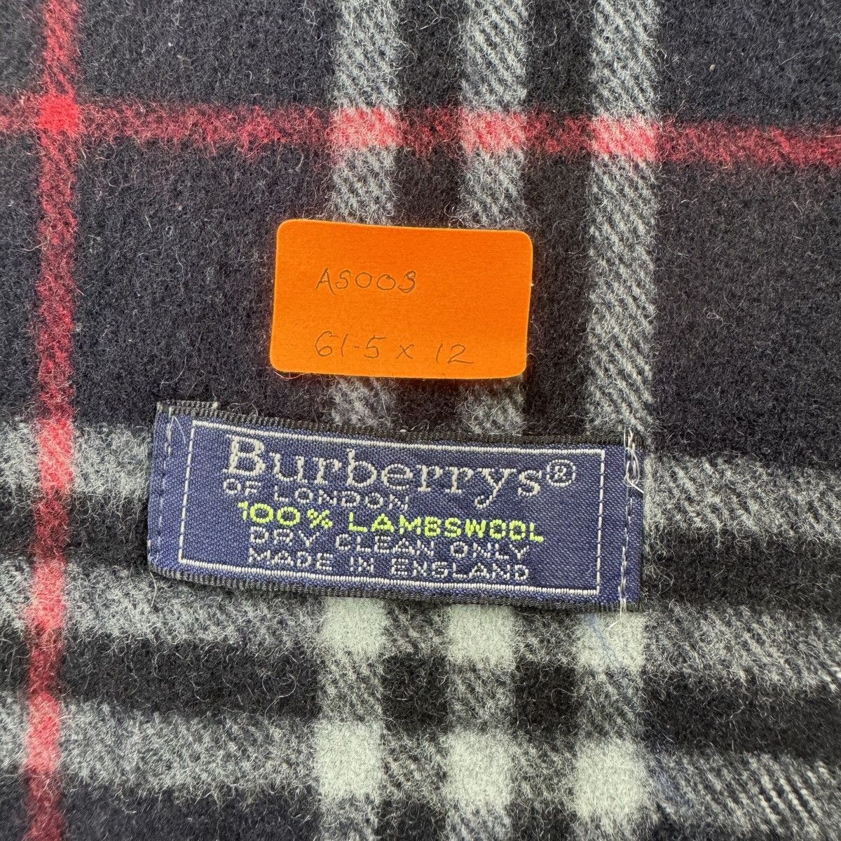 Burberry × Vintage Burberry Checked Scarves / Muffler / Neckwear - as003 Size ONE SIZE - 8 Thumbnail