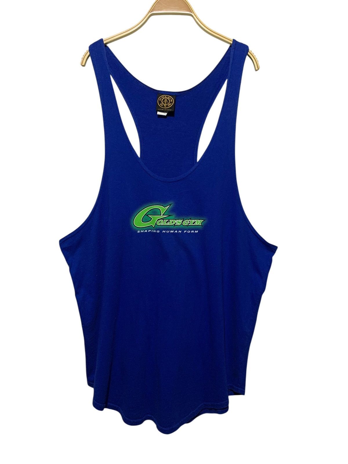 Vintage Vintage Golds Gym SHAPING HUMAN FORM tanktop Size US XL / EU 56 / 4 - 1 Thumbnail