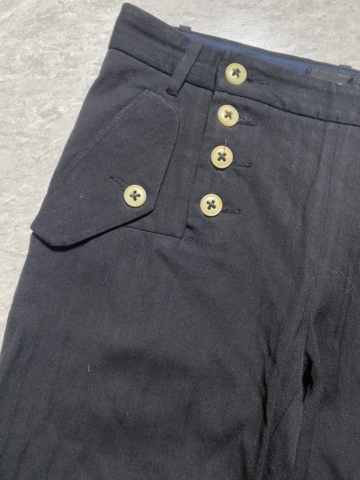 Ann Demeulemeester ARCHIVE ANN DEMEULEMEESTER - MULTI BUTTONS TROUSER Size 26" / US 2 / IT 38 - 4 Thumbnail