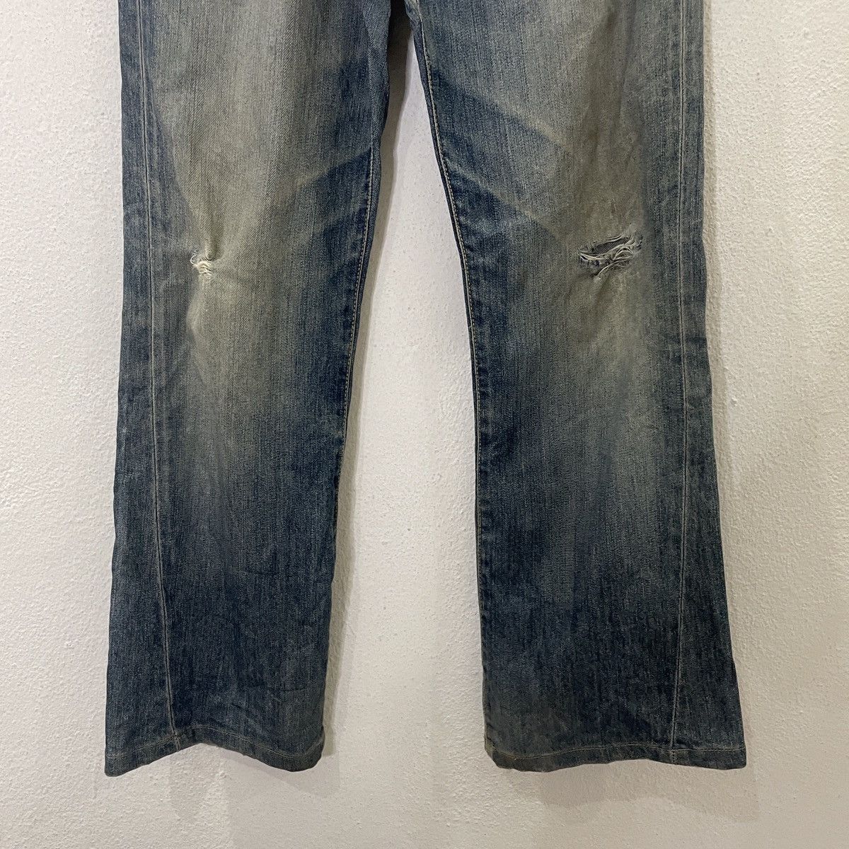 Japanese Brand Vintage Supplex X Uniqlo Distressed Denim Size US 28 / EU 44 - 4 Thumbnail
