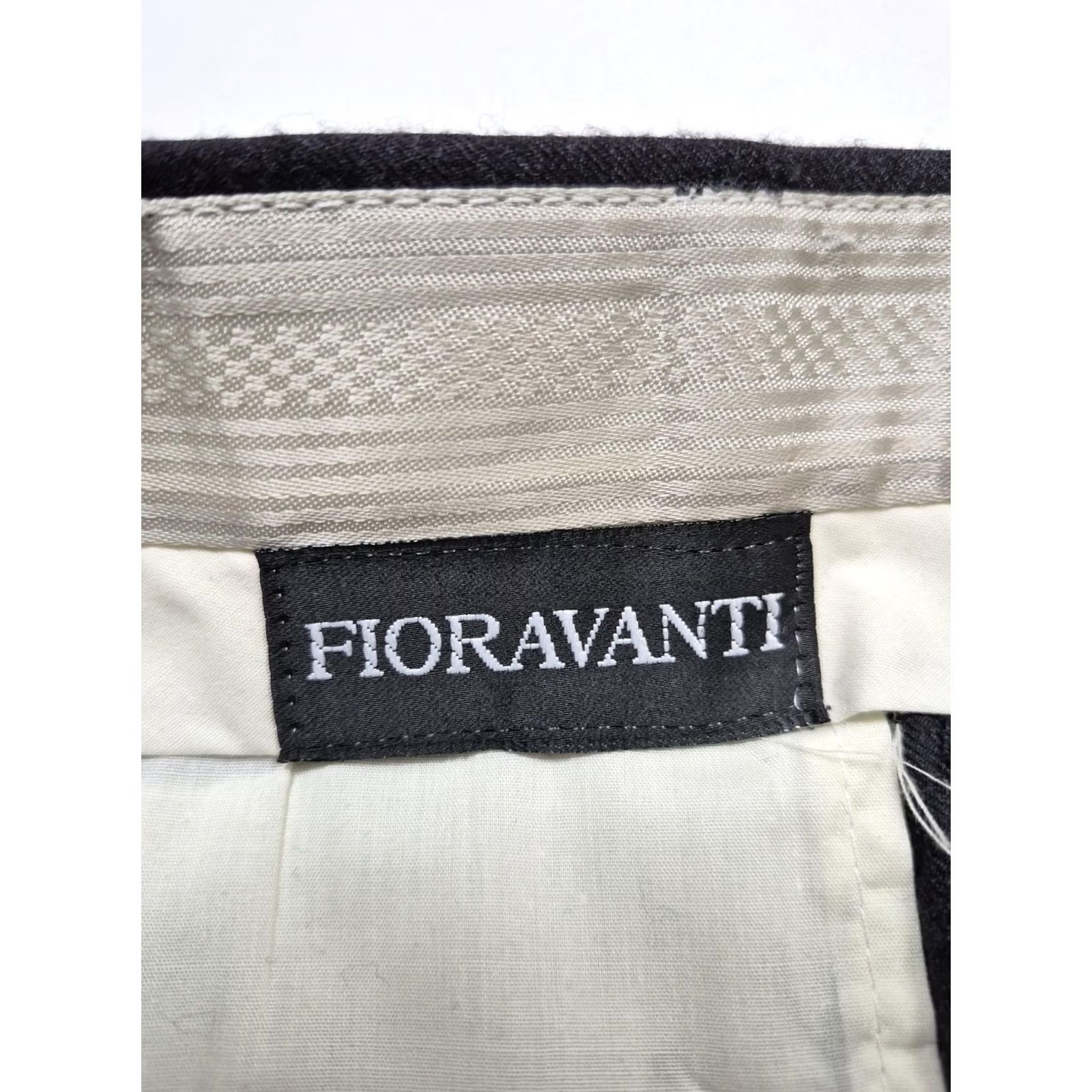 Vintage Fioravanti Dress Pants Mens 44 Regular Gray Wool Pleated Straight Classic Fit Back Welt Pockets Mens Size US 44 / EU 60 - 5 Thumbnail