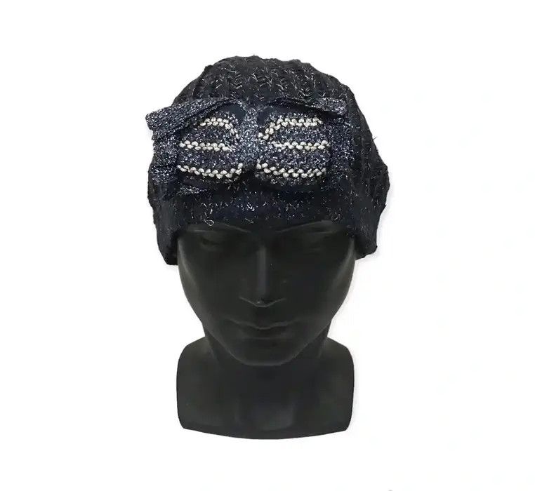 Japanese Brand Japanese Brand Ribbon Maxim Beanie Hat Size ONE SIZE - 1 Thumbnail