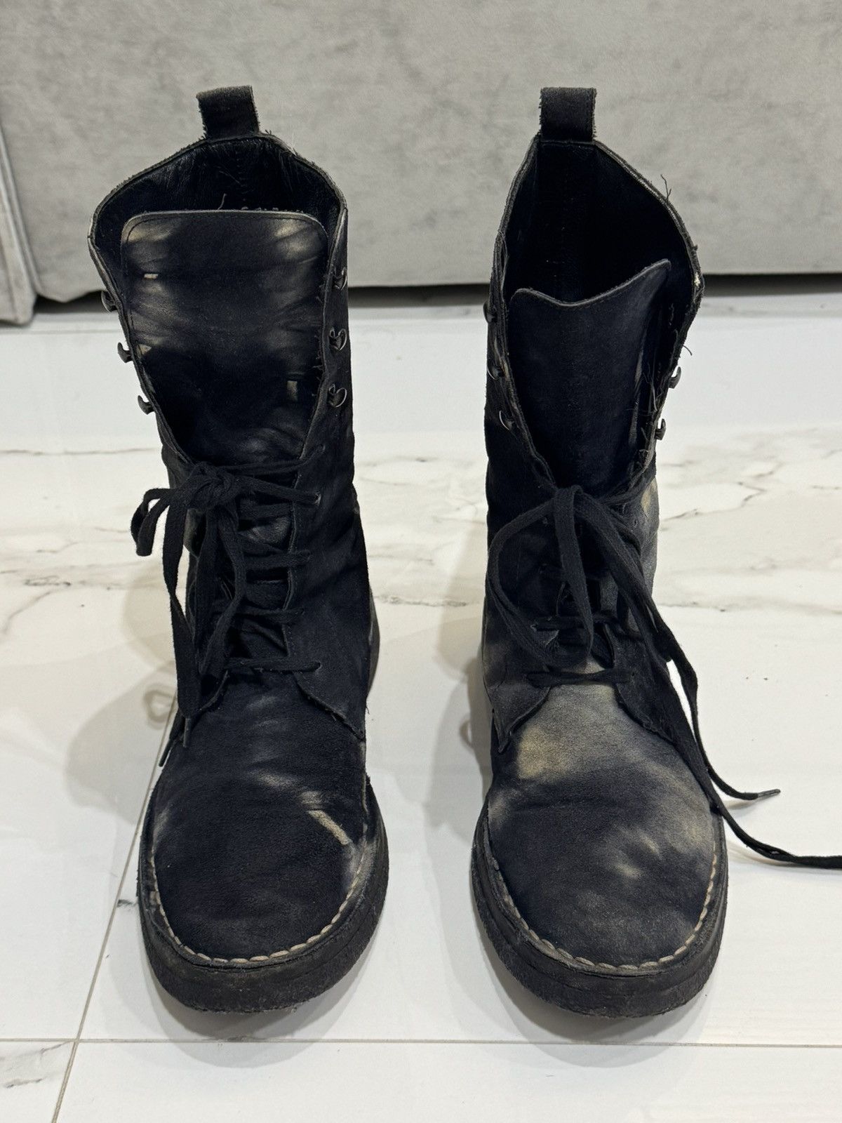 Ann Demeulemeester Ann demeulemeester tie-dye boots ss01 (37eu) Size US 7 / IT 37 - 4 Thumbnail