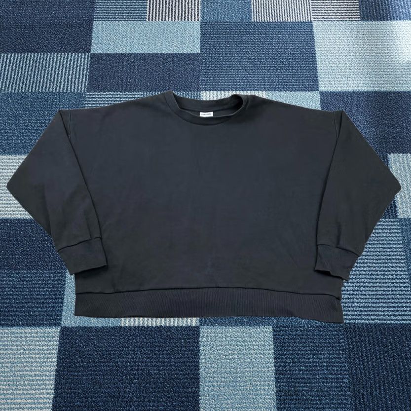 Gymshark Gymshark Sweatshirt Womens Large Black Cropped Crewneck Pullover Active Gym Top Size L / US 10 / IT 46 - 1 Thumbnail