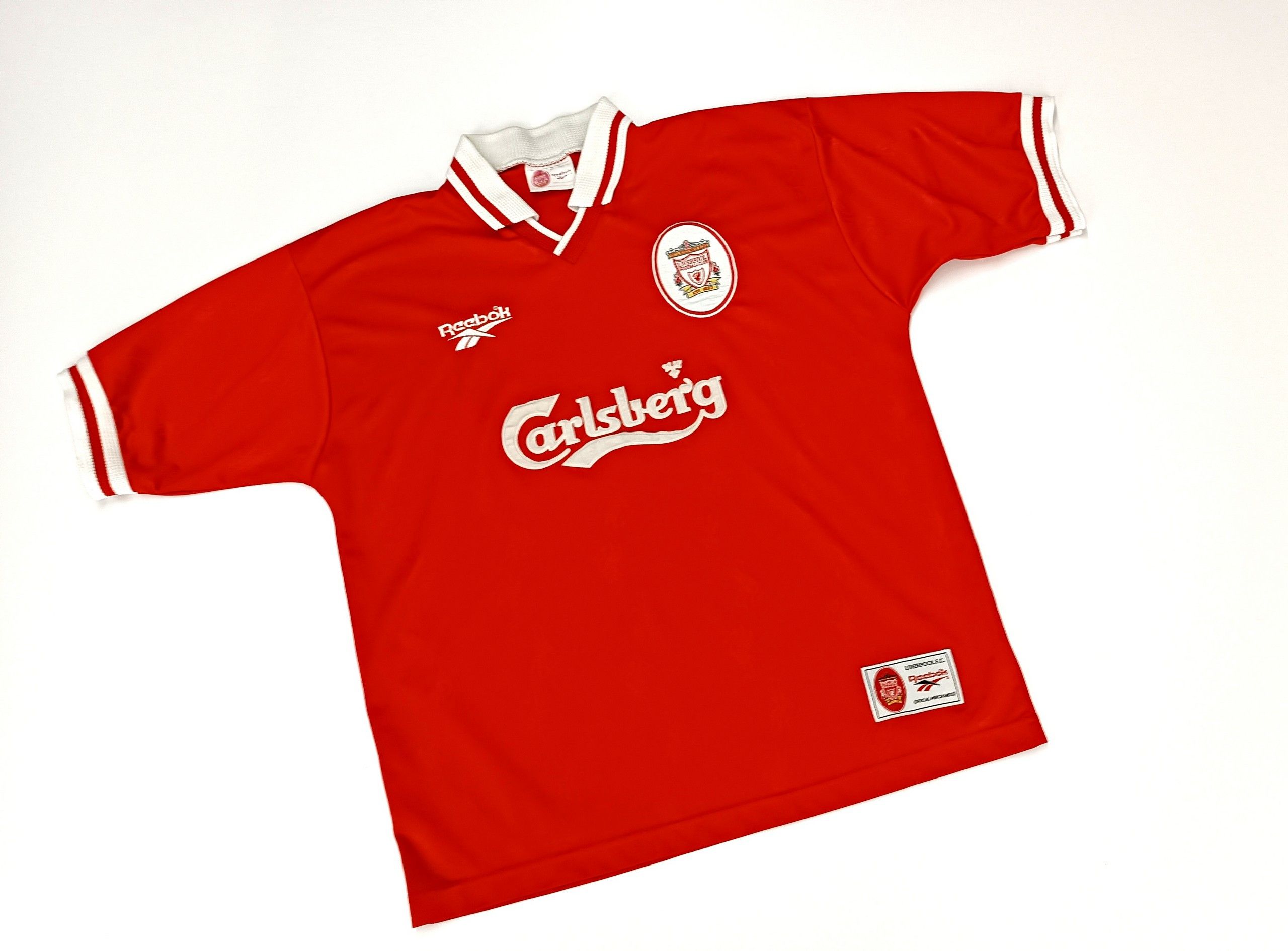 REEBOK Liverpool FC 1997-98 Soccer Jersey Vintage Rare L