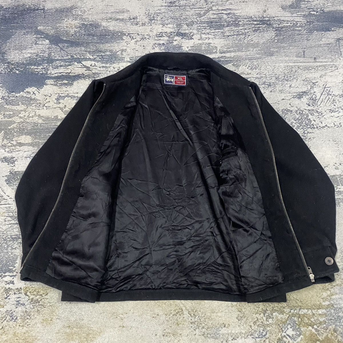 Vintage Stussy Wool Zipper Jacket