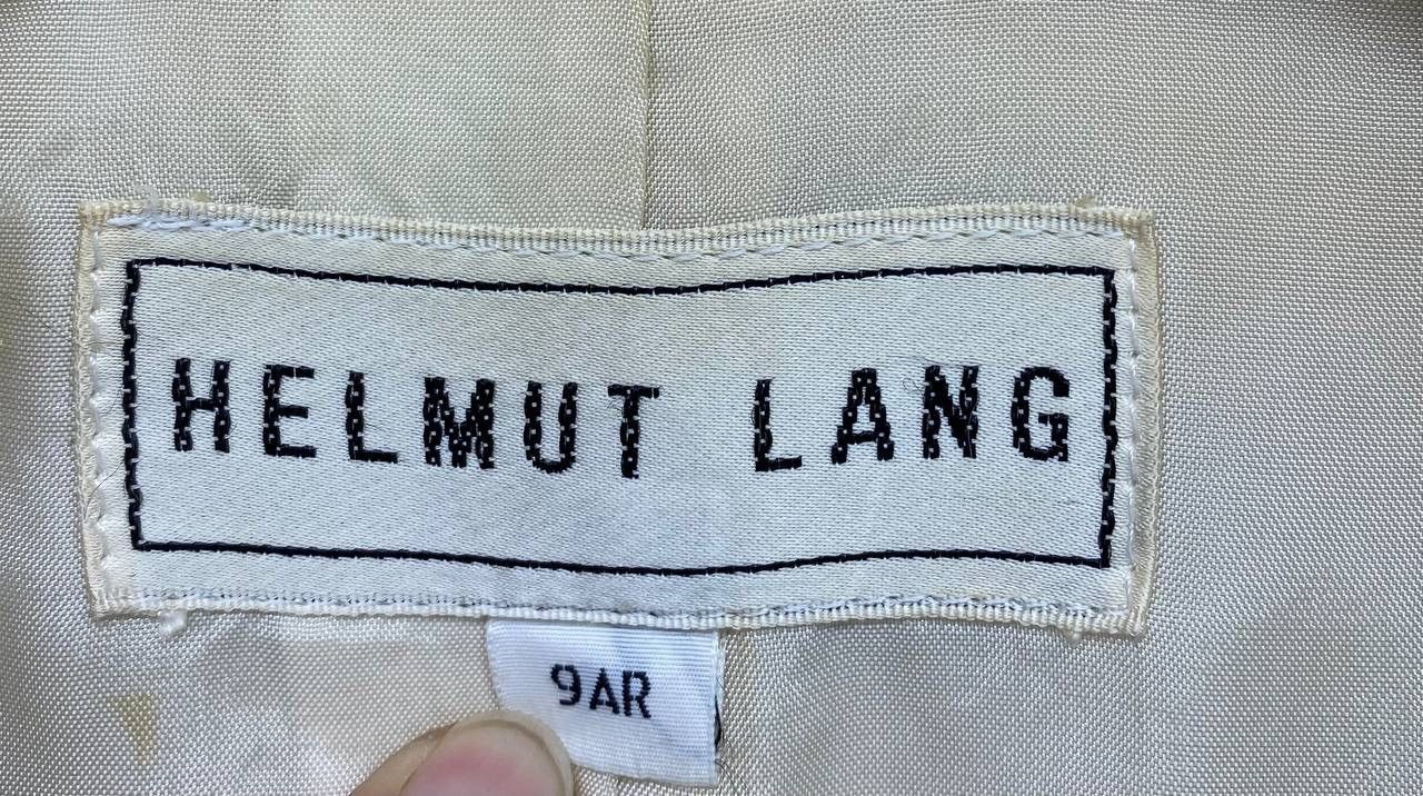 Helmut Lang × Vintage Vintage Helmut Lang Wool Coat Long Jacket Size M / US 6-8 / IT 42-44 - 7 Thumbnail