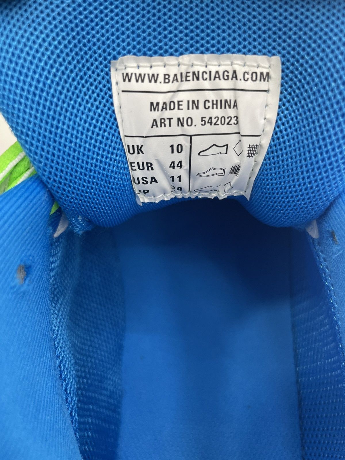 Balenciaga Balenciaga Track Runners White Green&Blue Size US 11 / EU 44 - 7 Thumbnail