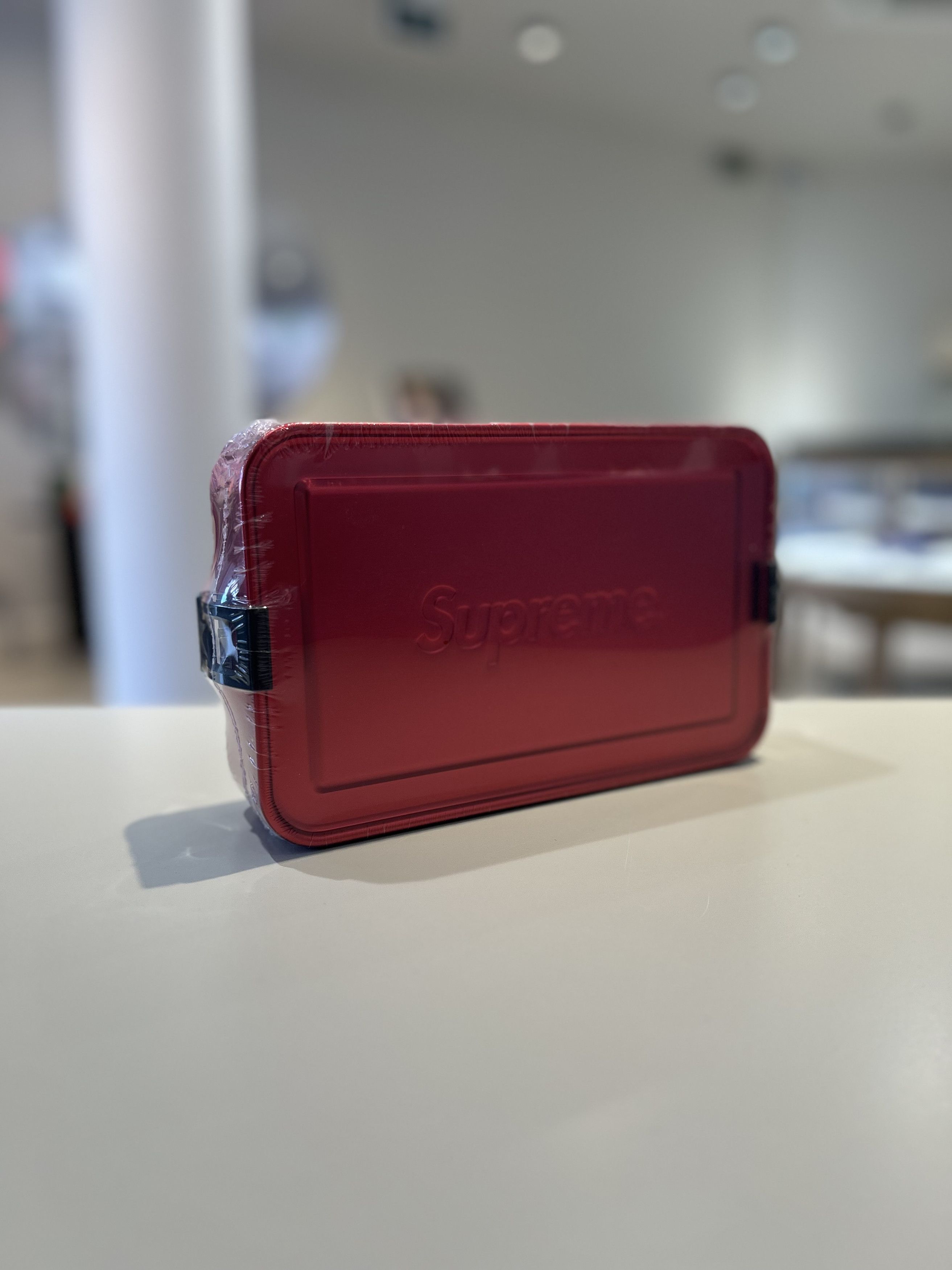 Supreme SIGG STORAGE BOX Supreme Red Sigg Storage Metal Box Small