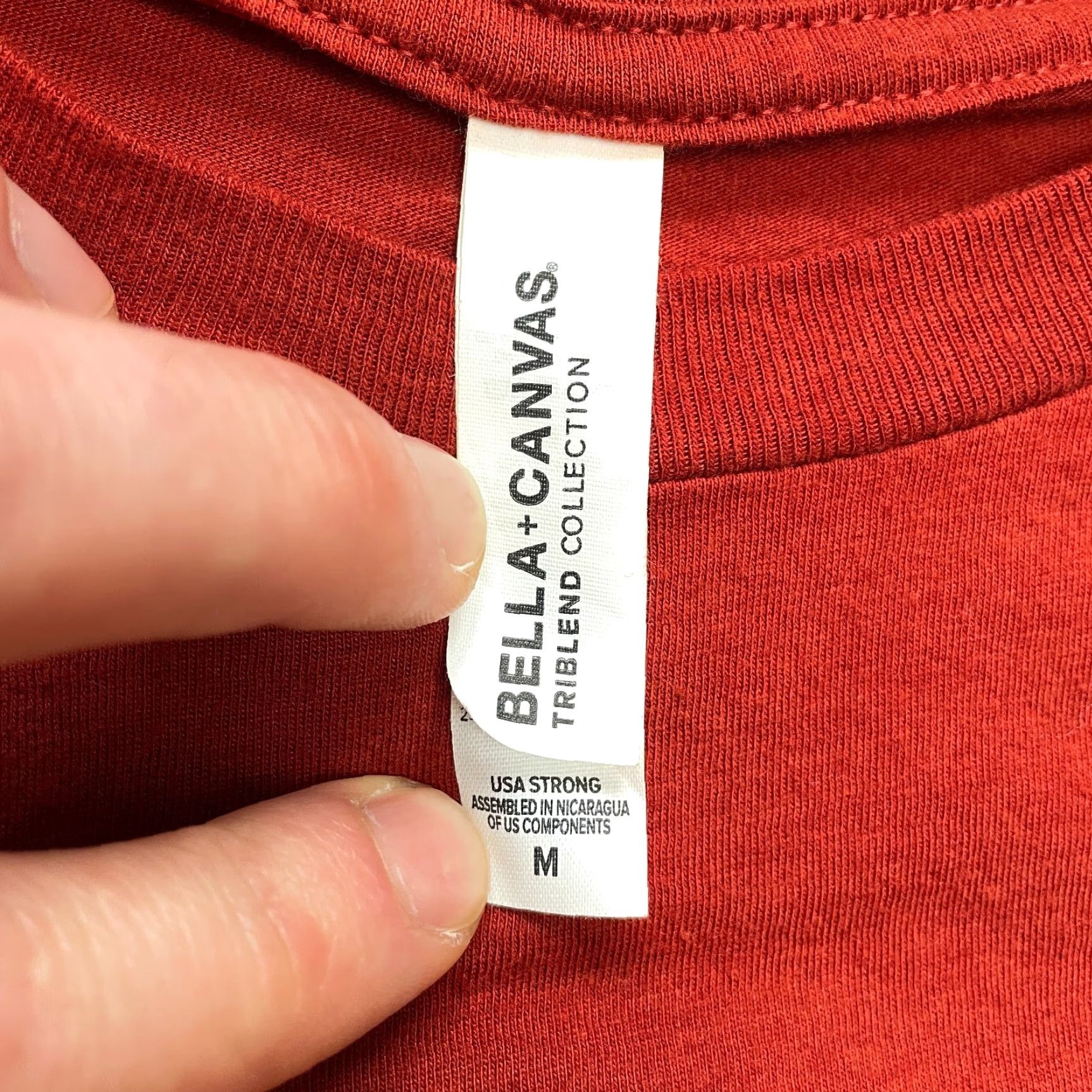 Vintage Bella + Canvas Shirt Adult M Orange Hawaiian Logo Long Sleeve Crew Neck Unisex 3001 Size US M / EU 48-50 / 2 - 3 Thumbnail