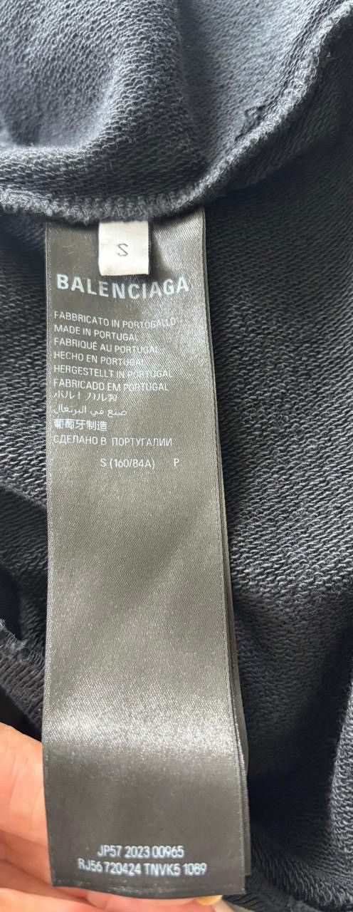 Balenciaga Gaffer Zip-Up Hoodie in Black Unisex Size US S / EU 44-46 / 1 - 5 Thumbnail