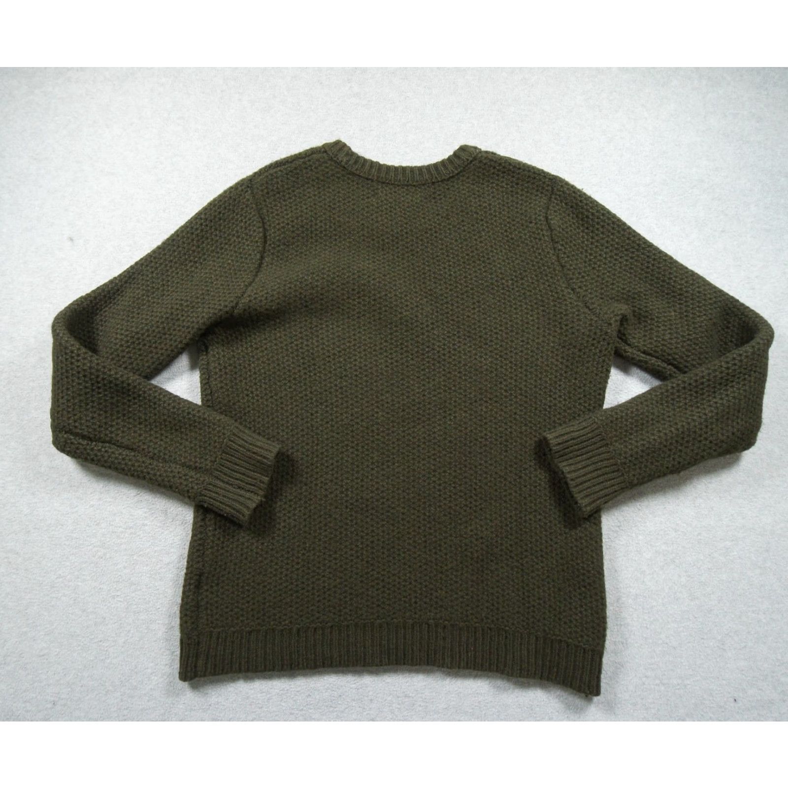 Outerknown Outerknown Sweater Womens Small Green Knit Crewneck Pullover Merino Wool Blend Size S / US 4 / IT 40 - 5 Thumbnail