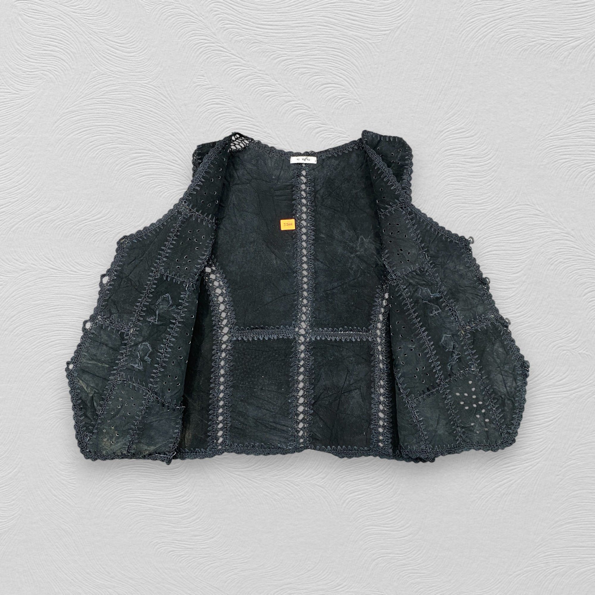 Japanese Brand Vintage Japanese Brand Leather Patchwork Vest Jacket- J244 Size US M / EU 48-50 / 2 - 3 Thumbnail