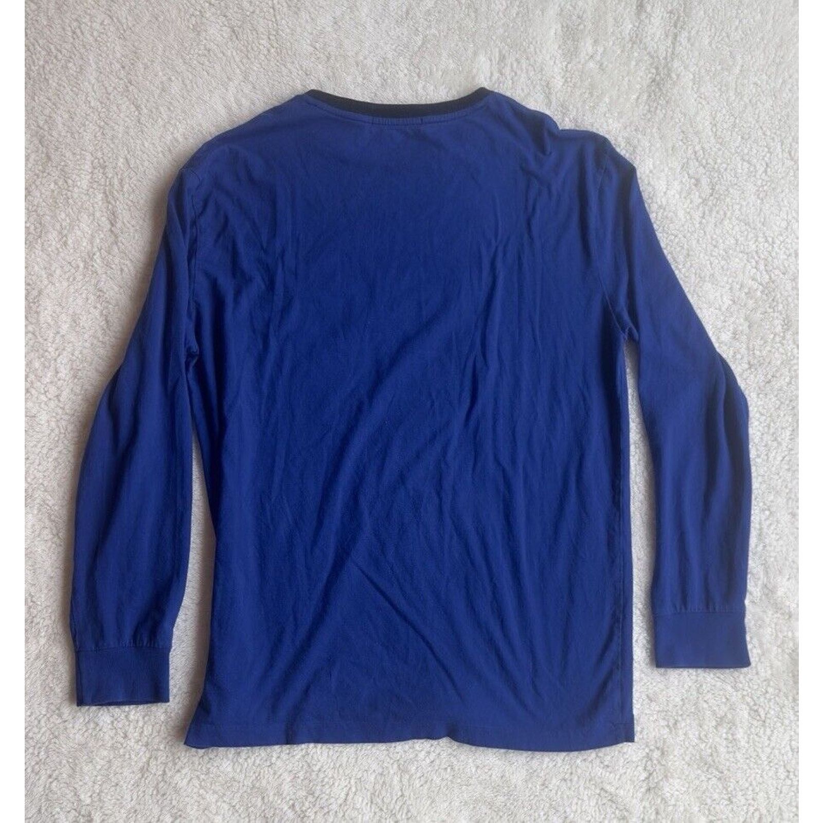 Ralph Lauren Polo Ralph Lauren Mens M Blue Long Sleeve Shirt Uni Crest Size US M / EU 48-50 / 2 - 2 Thumbnail