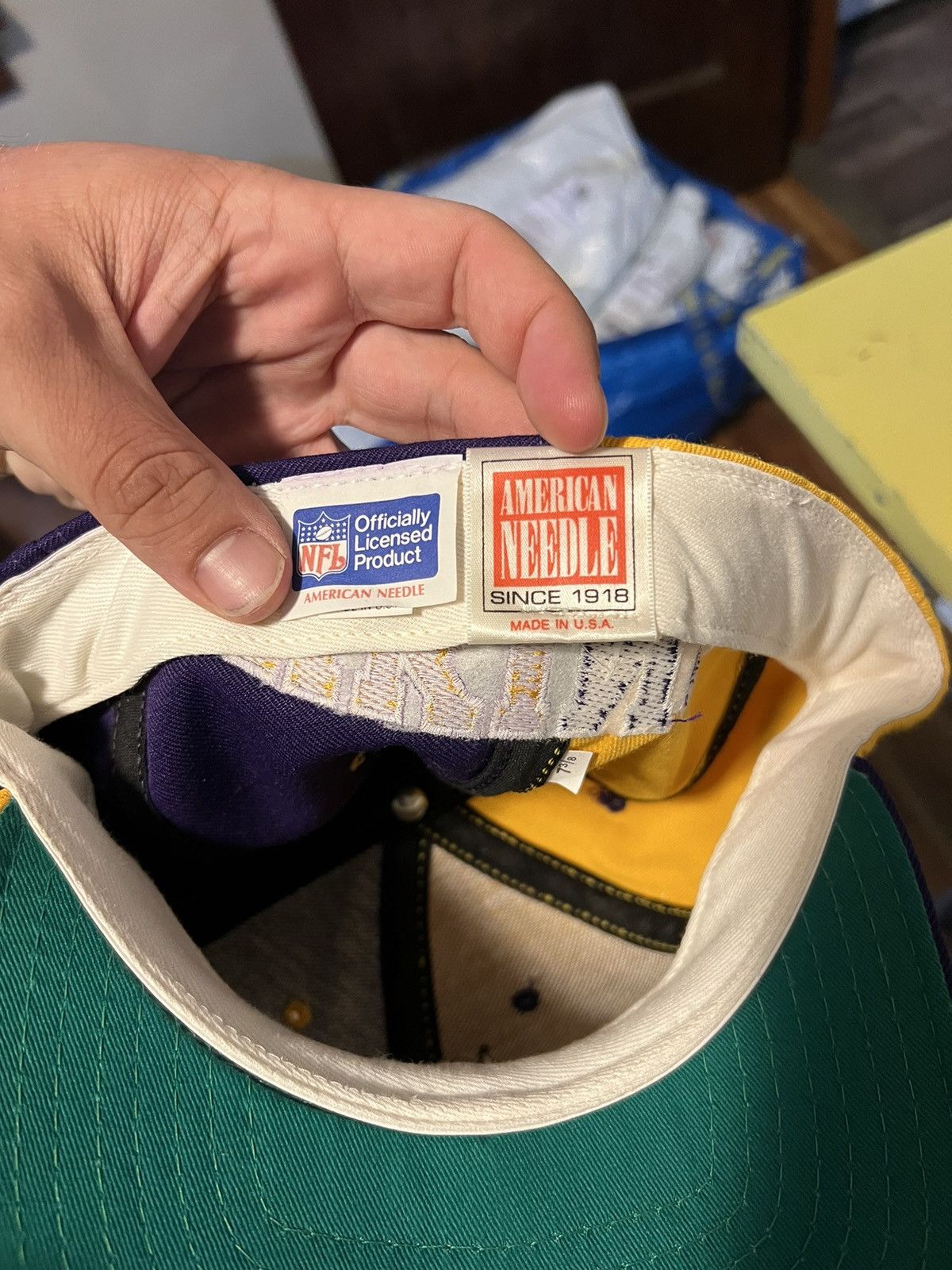 American Needle × Vintage Vintage Minnesota Vikings American Needle Hat 7 3/8 Size ONE SIZE - 4 Thumbnail