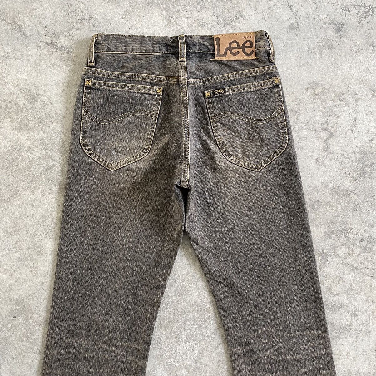 Vintage Vintage Lee Mud Washed Bootcut Flared Denim Jeans Size US 27 - 13 Thumbnail