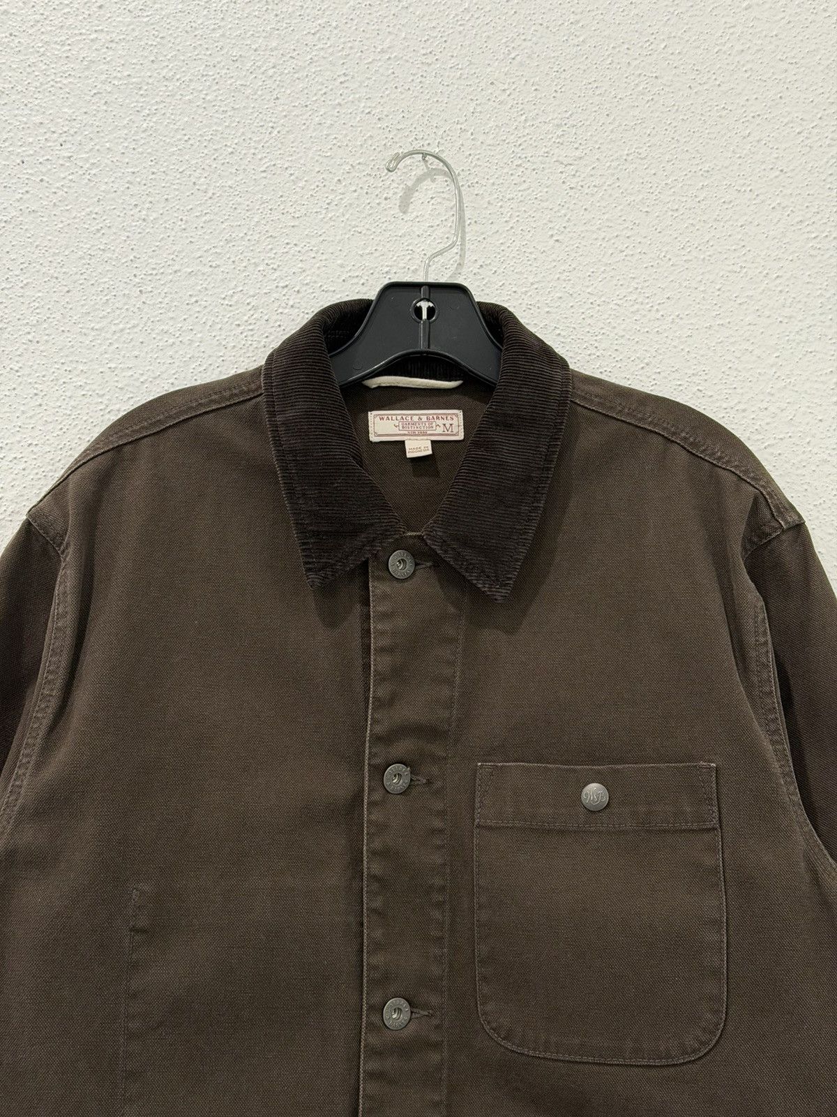 Wallace & Barnes Wallace & Barnes Brown Corduroy Collar Chore Coat Workwear M Size US M / EU 48-50 / 2 - 2 Thumbnail