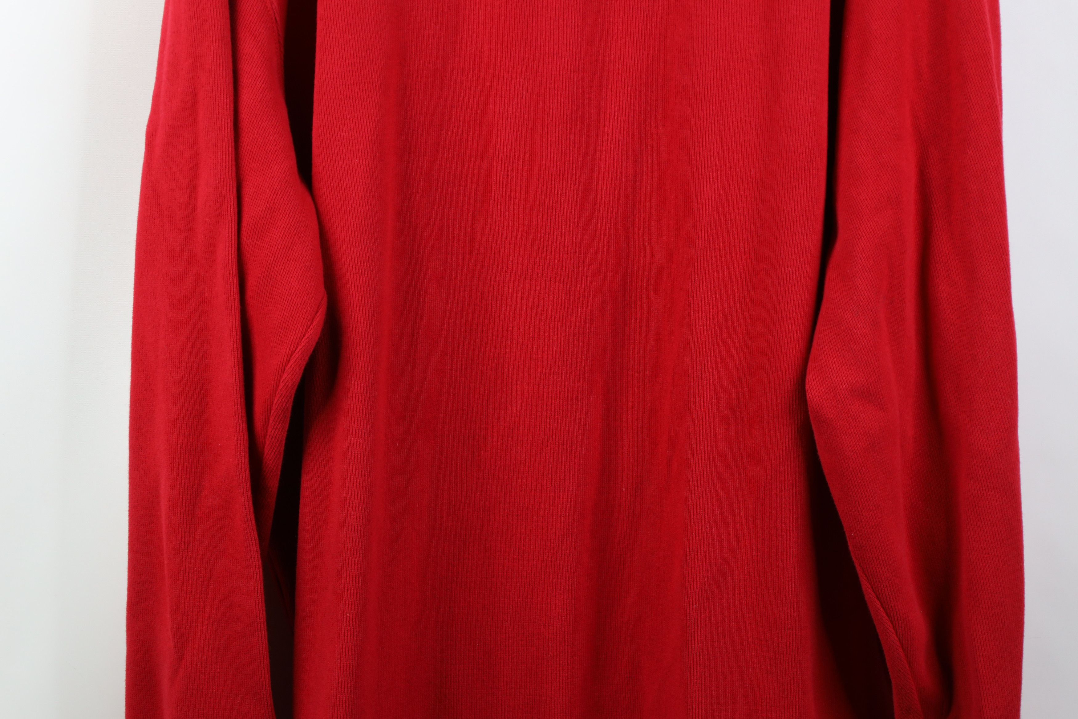 Polo Ralph Lauren Vintage Y2K Ralph Lauren Ribbed Knit 1/4 Zip Sweater Red Size US XXL / EU 58 / 5 - 3 Thumbnail