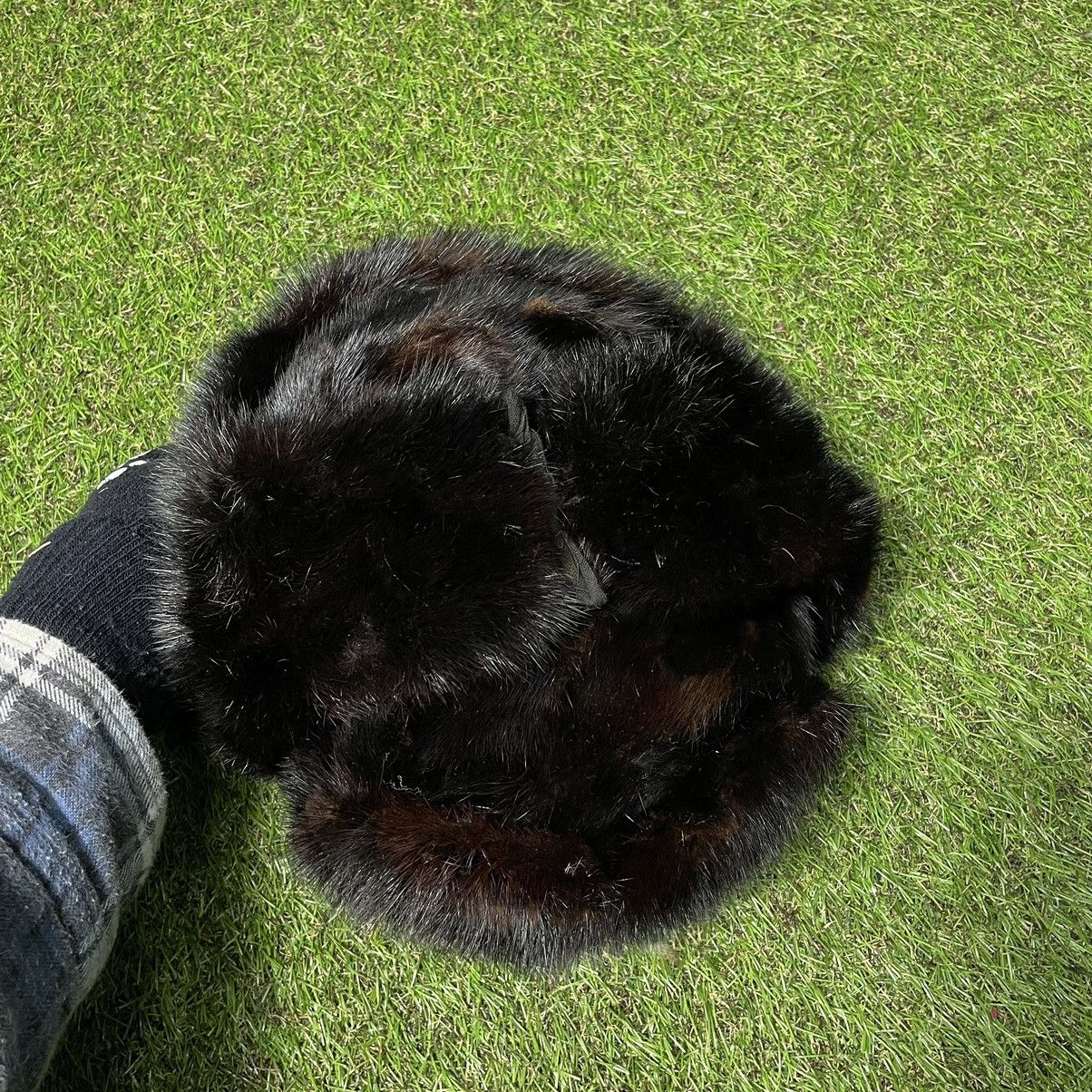 Vintage Vintage Y2K Fuzzy Alt Beanie Ushanka Hat Grunge Boxy Logo OS Size ONE SIZE - 7 Thumbnail
