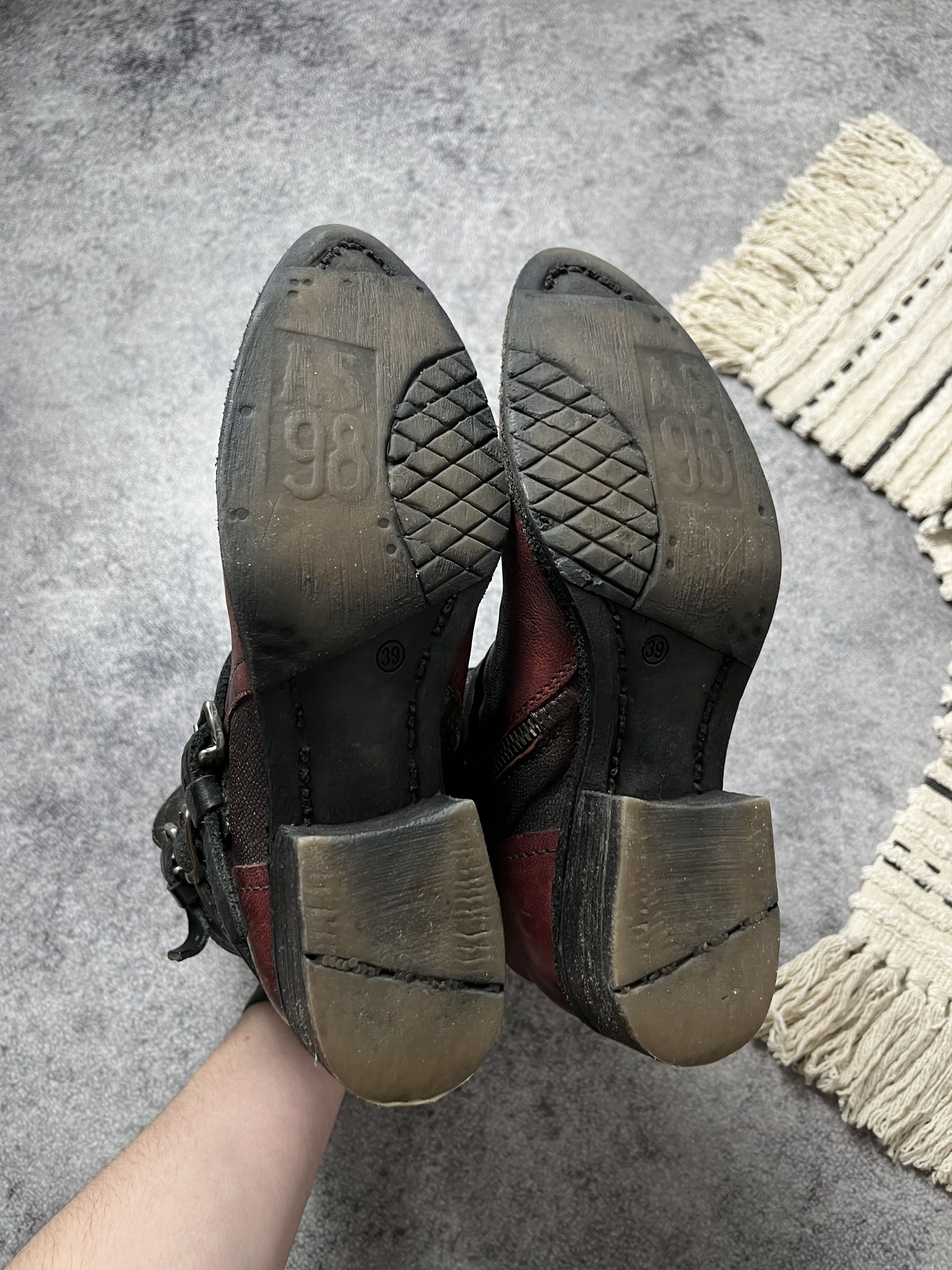A.S.98 🔥A.S.98 AIRSTEP ANKLE STRAPS LEATHER 90'S BOOTS GUIDI VIBE Size US 9 / IT 39 - 8 Thumbnail