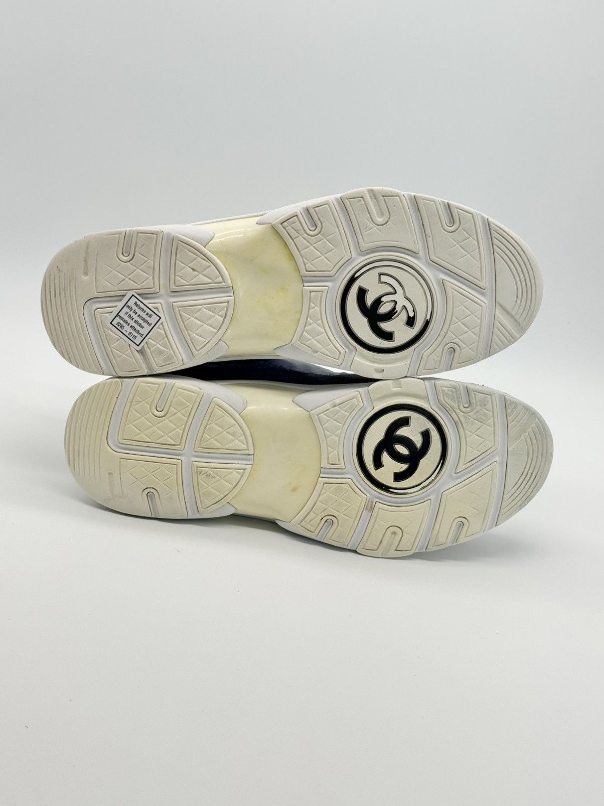 Chanel Size 8.5 - CHANEL CC Trainer Blue Suede Size US 8.5 / EU 41-42 - 6 Thumbnail