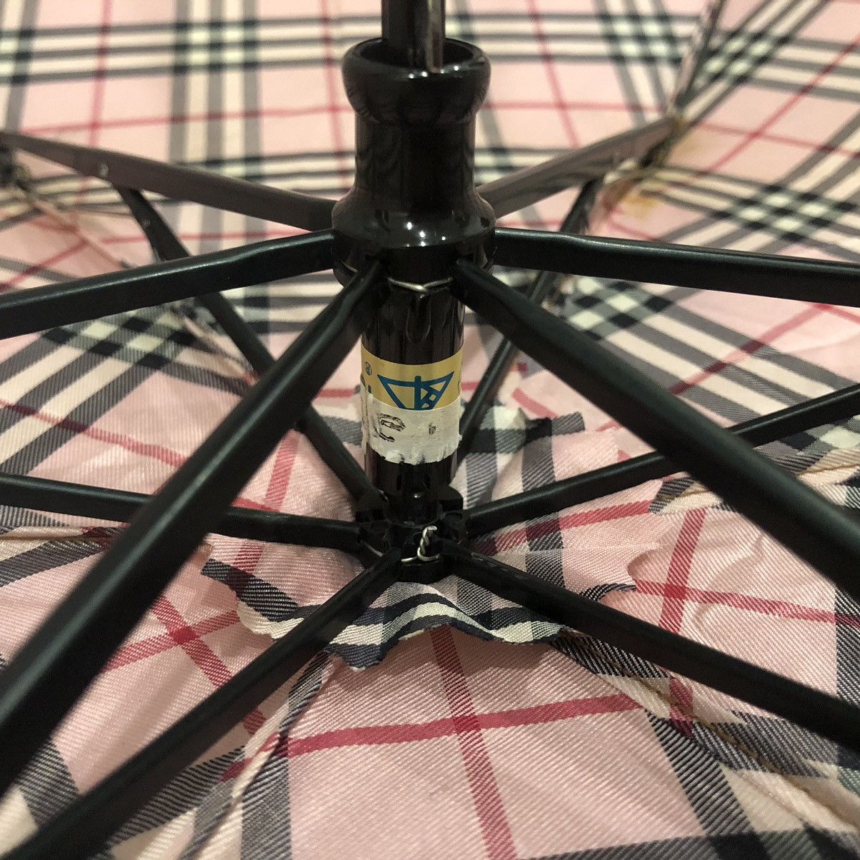Burberry Burberry's Checked Novacheck Waterproof Folding Umbrella Size ONE SIZE - 12 Thumbnail