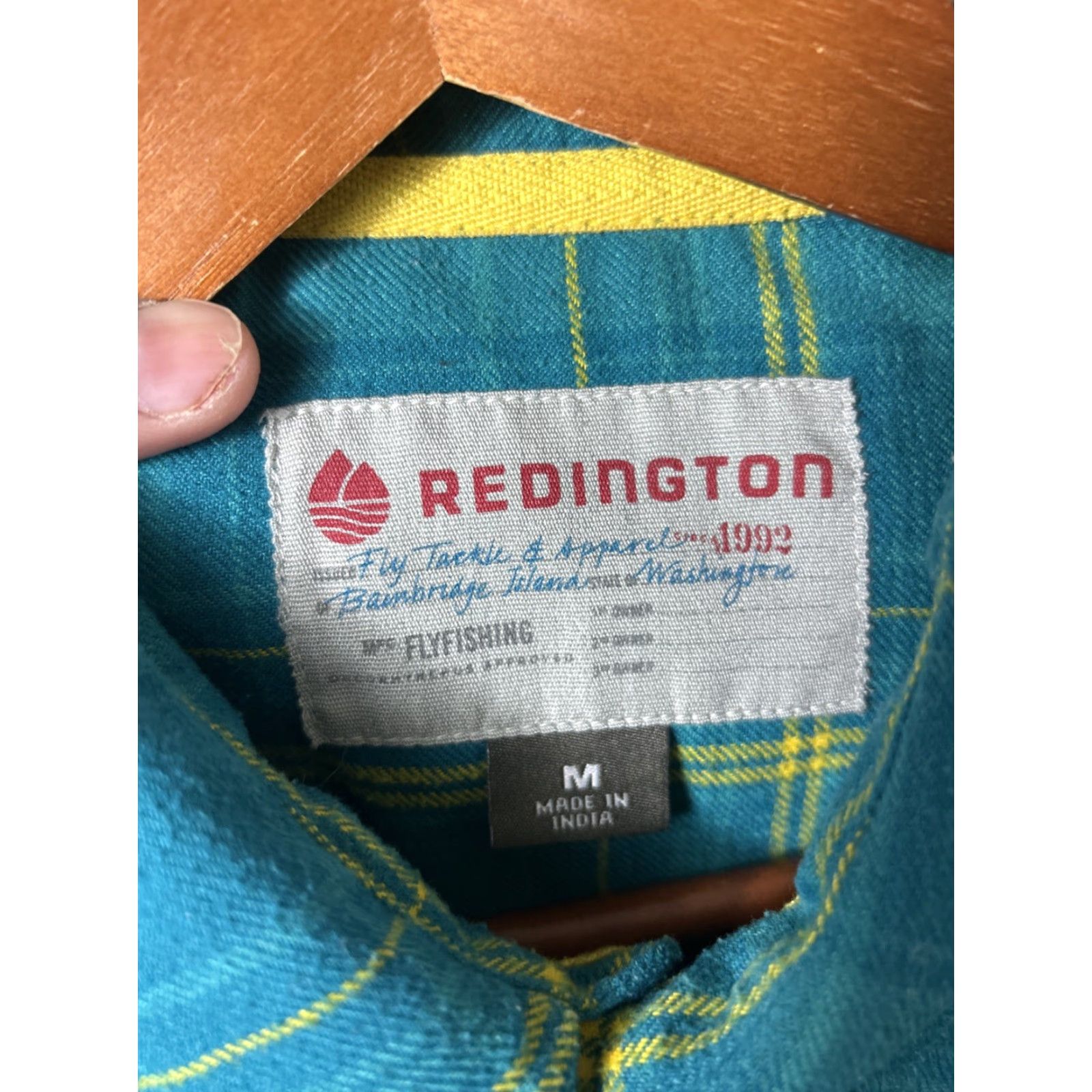 Vintage Redington Fly Fishing Mens Medium Green Plaid Pearl Snap Flannel Shirt User: Redington Fly Fishing Mens Medium Green Plaid Pearl Snap Flannel Shirt Size US M / EU 48-50 / 2 - 7 Thumbnail
