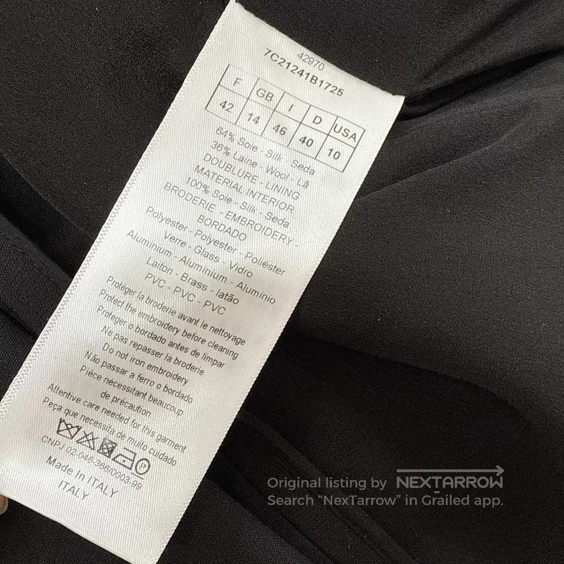 Dior Dior Black Shield Blazer Jacket. Size US M / EU 48-50 / 2 - 8 Thumbnail