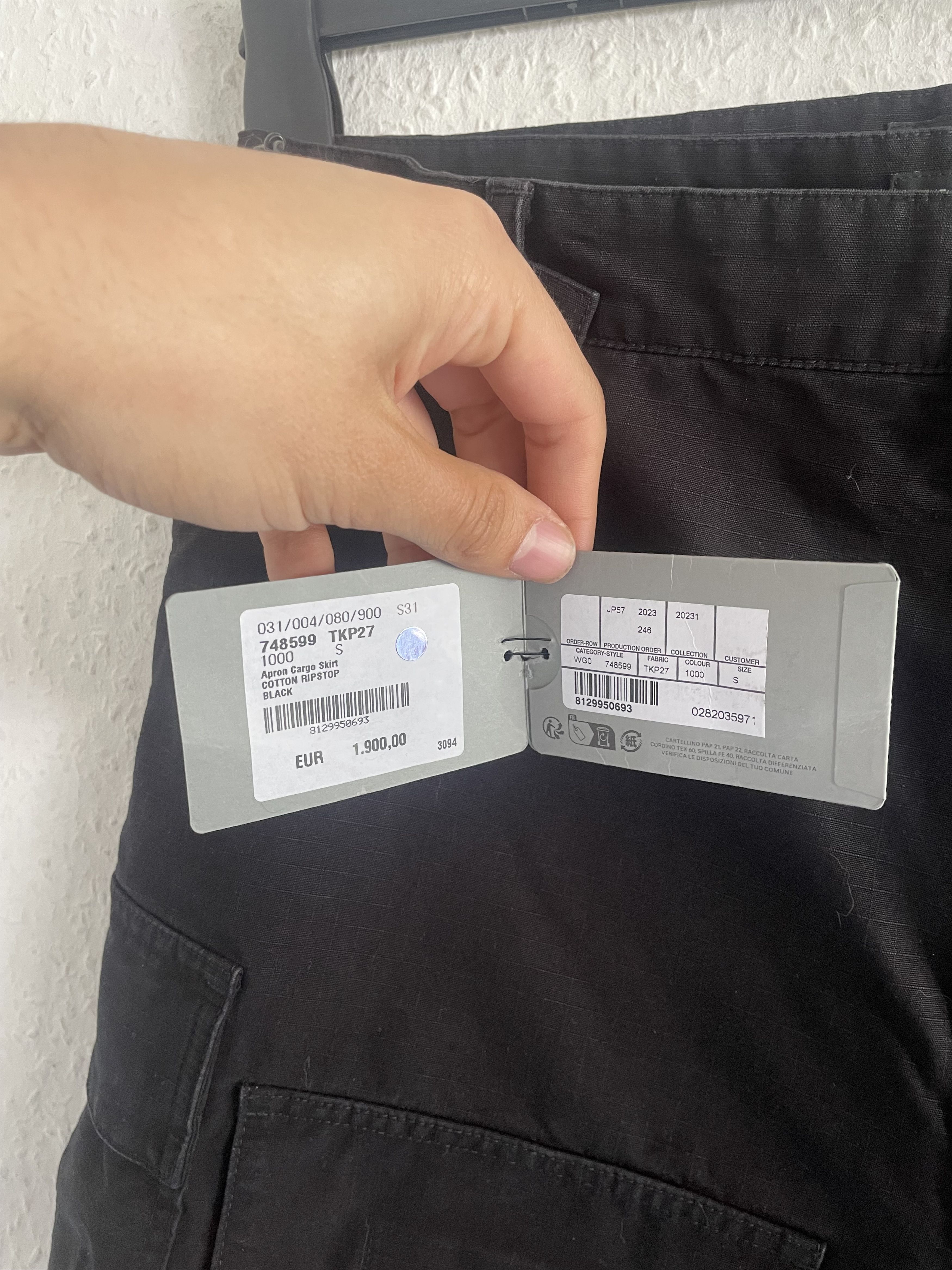 Balenciaga SS23 Runway Mod Show Apron Skirt Cargo Pants Size US 31 - 8 Thumbnail