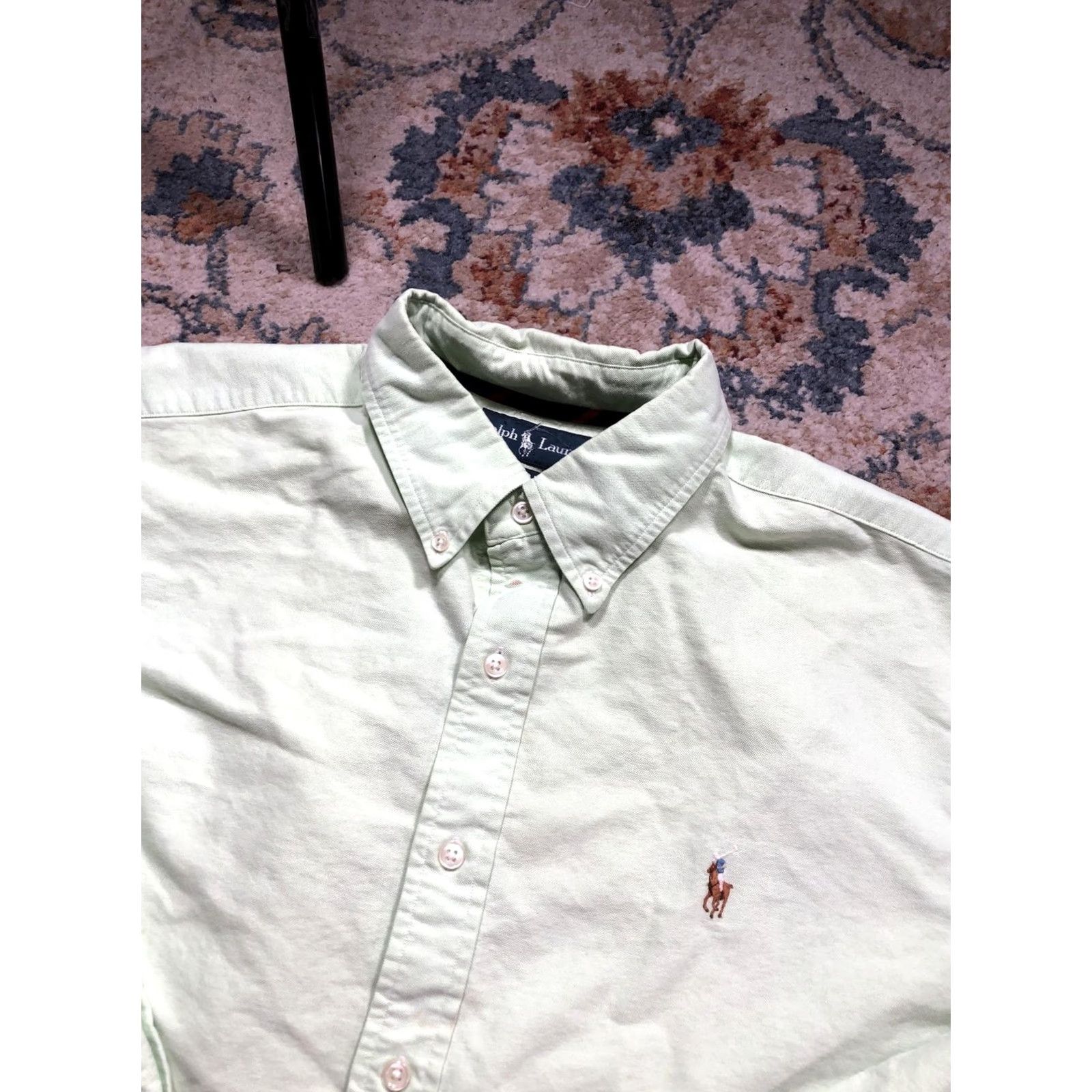 Ralph Lauren Ralph Lauren Shirt Mens XL Green Solid Classic Fit Button Down Pony Logo Casual Size US XL / EU 56 / 4 - 7 Thumbnail