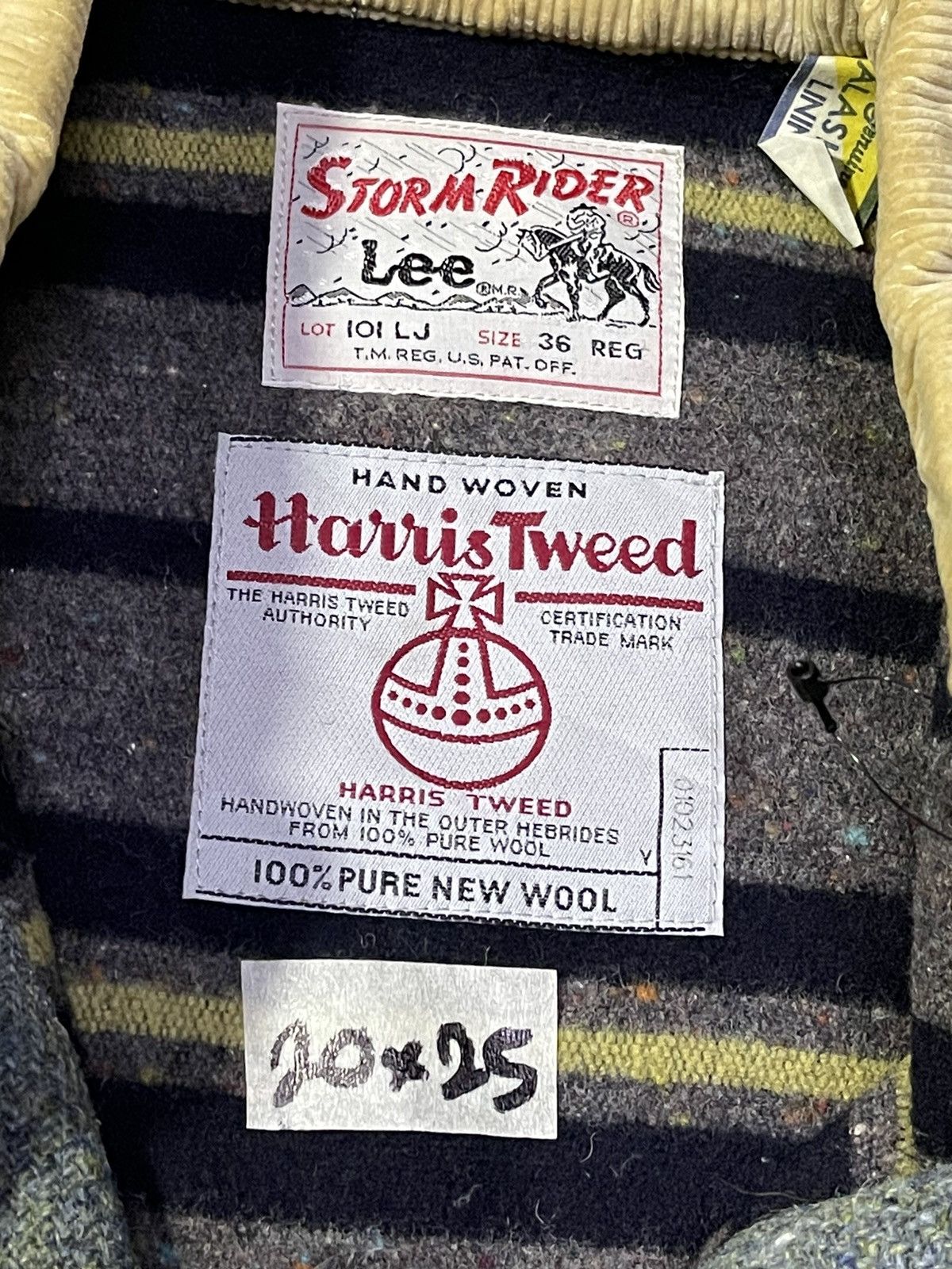 Harris Tweed Vintage Lee Rider X Harris Tweed Wool Jacket Size US S / EU 44-46 / 1 - 4 Thumbnail