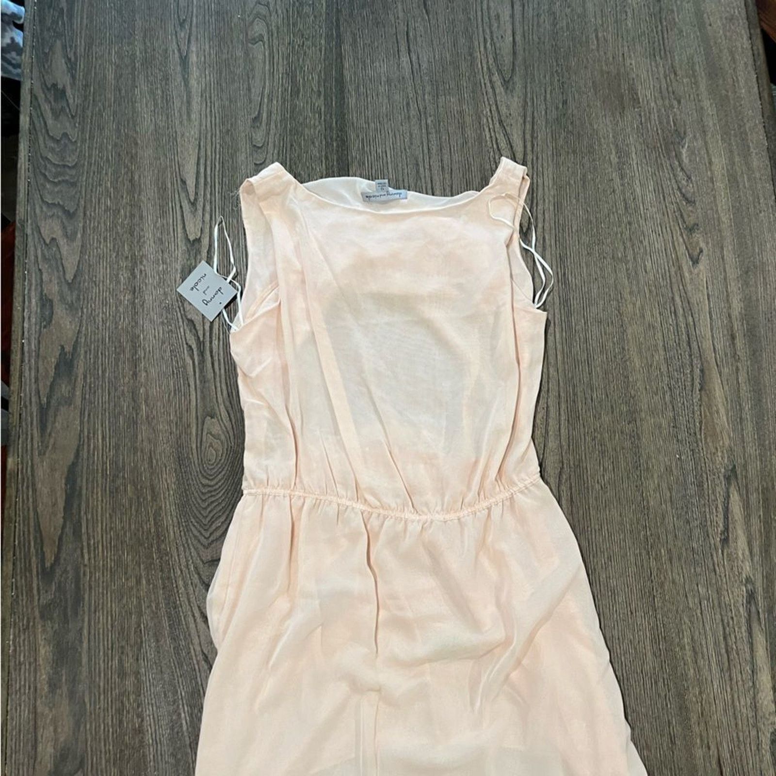 Danner NWT Danny and Nicole Dress Cream Sleeveless Chiffon Size 12 Size XL / US 12-14 / IT 48-50 - 6 Thumbnail