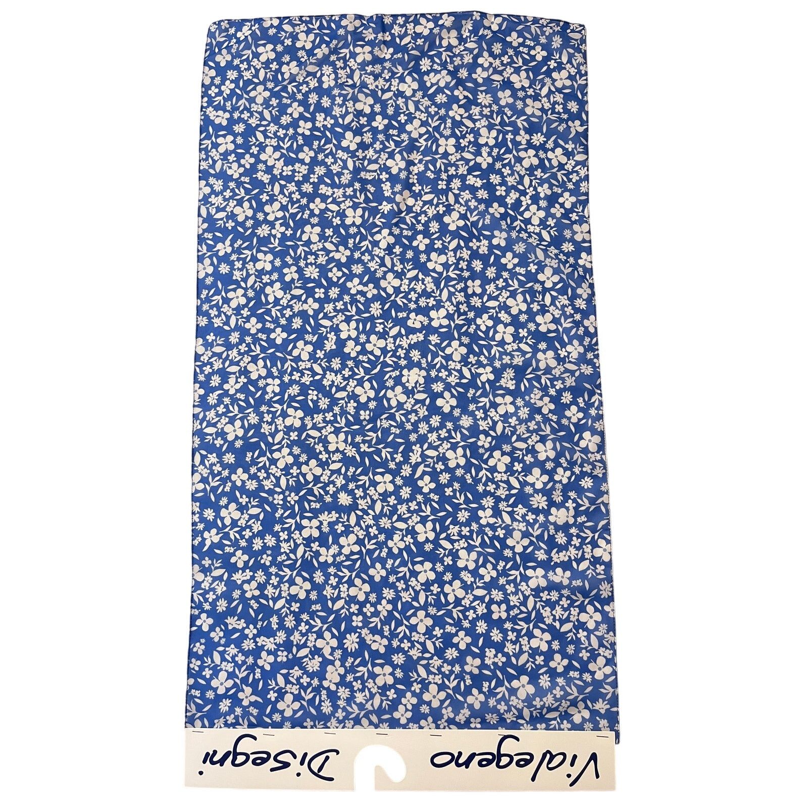 Other One of a Kind Silk Scarf Manufacture Sample Blue Flowers Size ONE SIZE - 1 Thumbnail