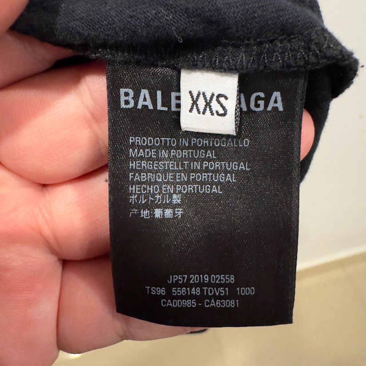 Balenciaga Balenciaga Black Wheat Ear Short Sleeve T-shirt K28 Size US XXS / EU 40 - 4 Thumbnail