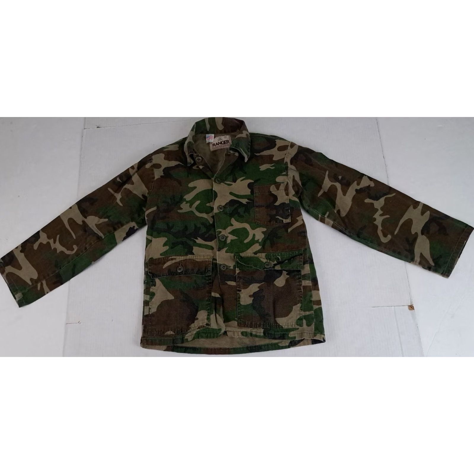 Vintage VINTAGE Ranger Shirt Camouflage Button-Up Long Sleeve Military 90s Unisex Small Size US S / EU 44-46 / 1 - 3 Thumbnail