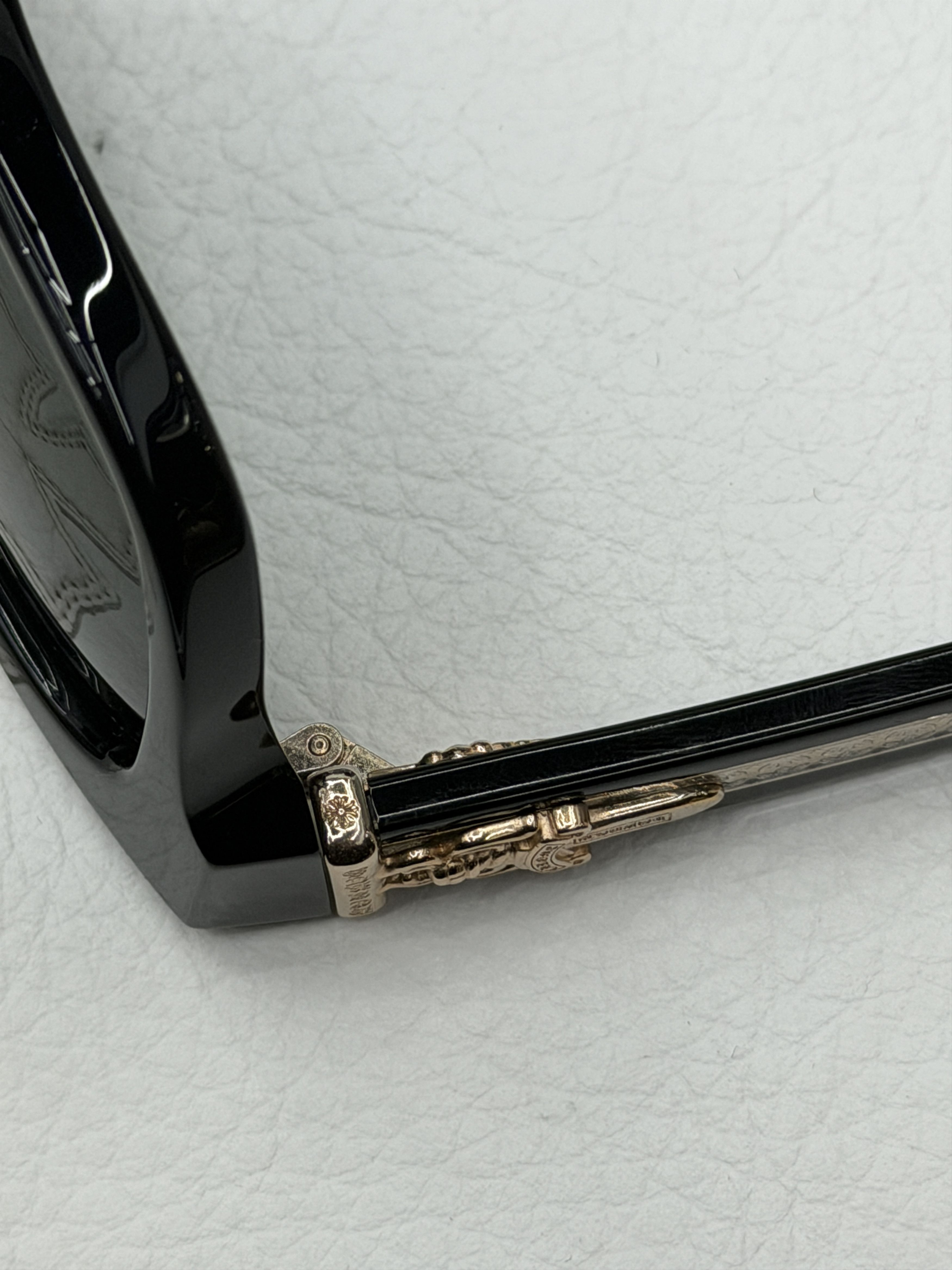 Chrome Hearts Chrome Hearts Box Officer Sunglasses Black/Gold Size ONE SIZE - 8 Thumbnail