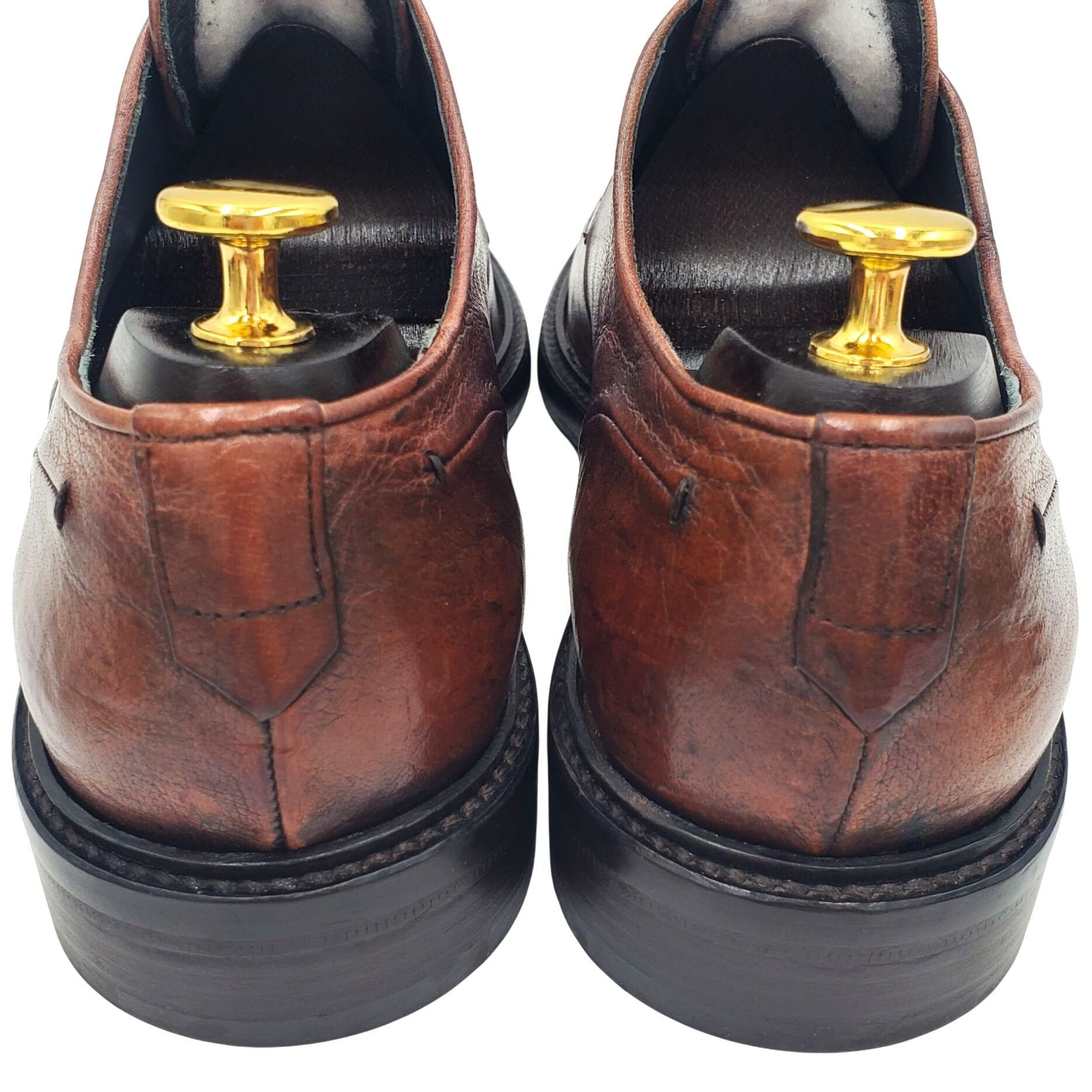 Jo Ghost Italy Jo Ghost Men's size 11 Brown Leather Round Toe Oxford Size US 11 / EU 44 - 3 Thumbnail