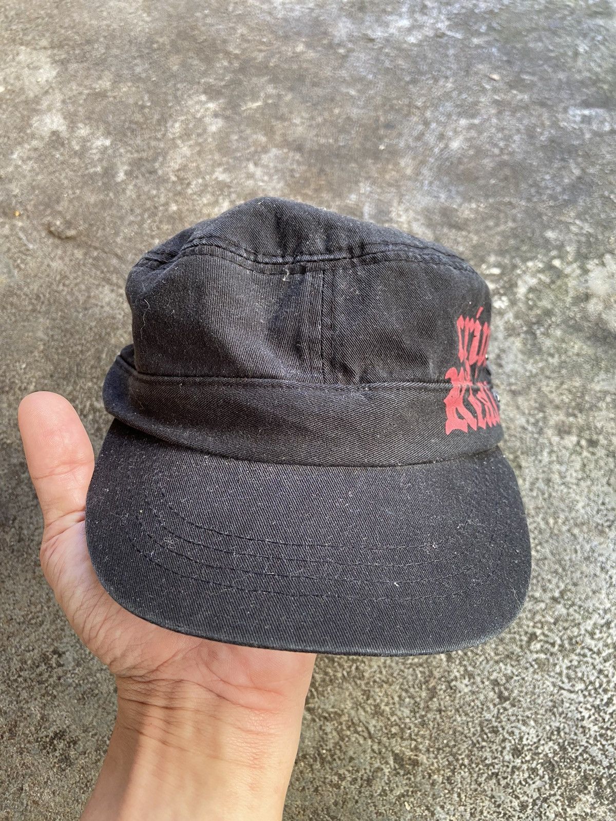 Japanese Brand CRIPES REALLITE JAPANESE PUNK SKULL COMANDO CAP Size ONE SIZE - 3 Thumbnail