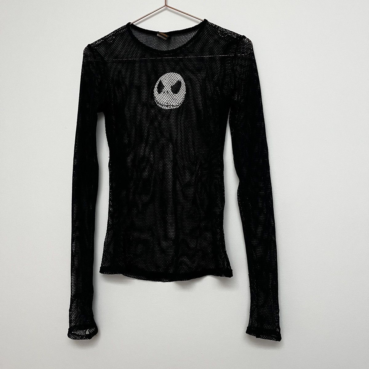 Vintage Vintage 90s Skull Mesh Long Sleeve Shirt (unisex) Size US M / EU 48-50 / 2 - 13 Thumbnail