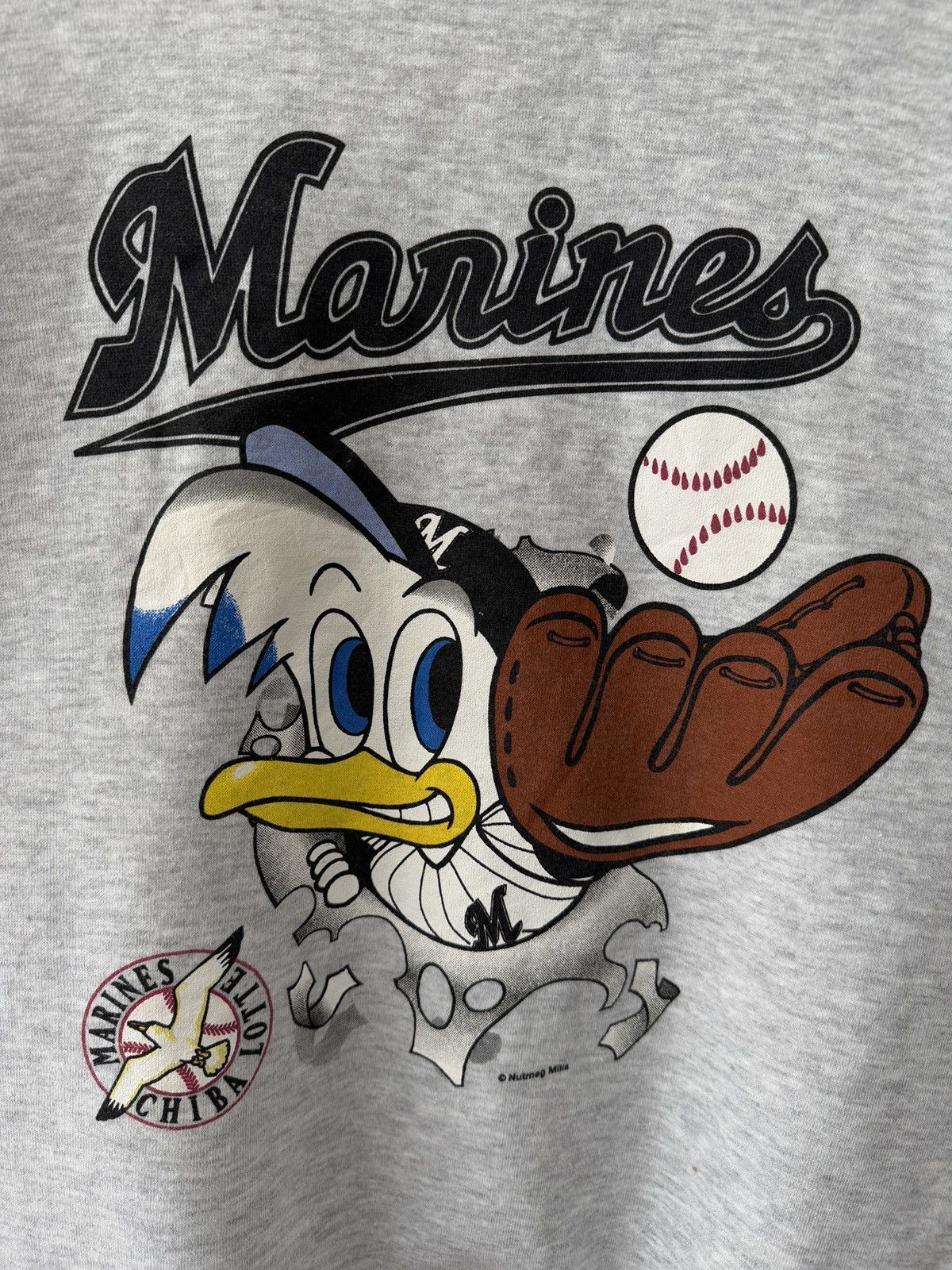 Nutmeg VINTAGE JAPAN BASEBALL LEAGUE MARINES CHIBA LOTTE Size US M / EU 48-50 / 2 - 3 Thumbnail