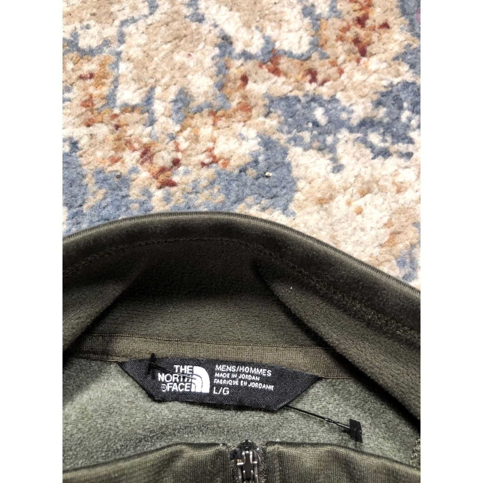 The North Face The North Face Pullover Mens L Green Fleece 1/4 Zip Long Sleeve Hiking Colorblock Jacket Size US L / EU 52-54 / 3 - 7 Thumbnail