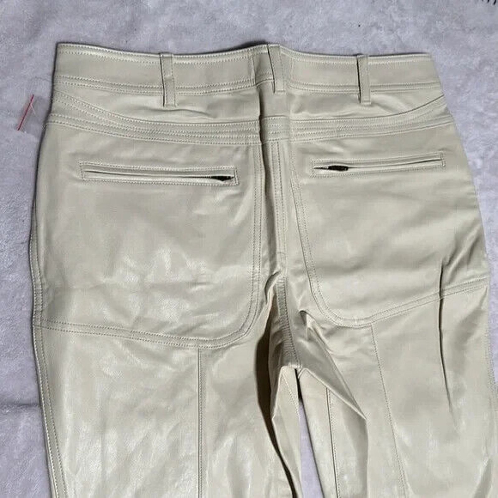 Free People FREE PEOPLE REBEL AT HEART VEGAN LEATHER MOTO PANTS NWT SZ 2 Size 26" / US 2 / IT 38 - 4 Thumbnail