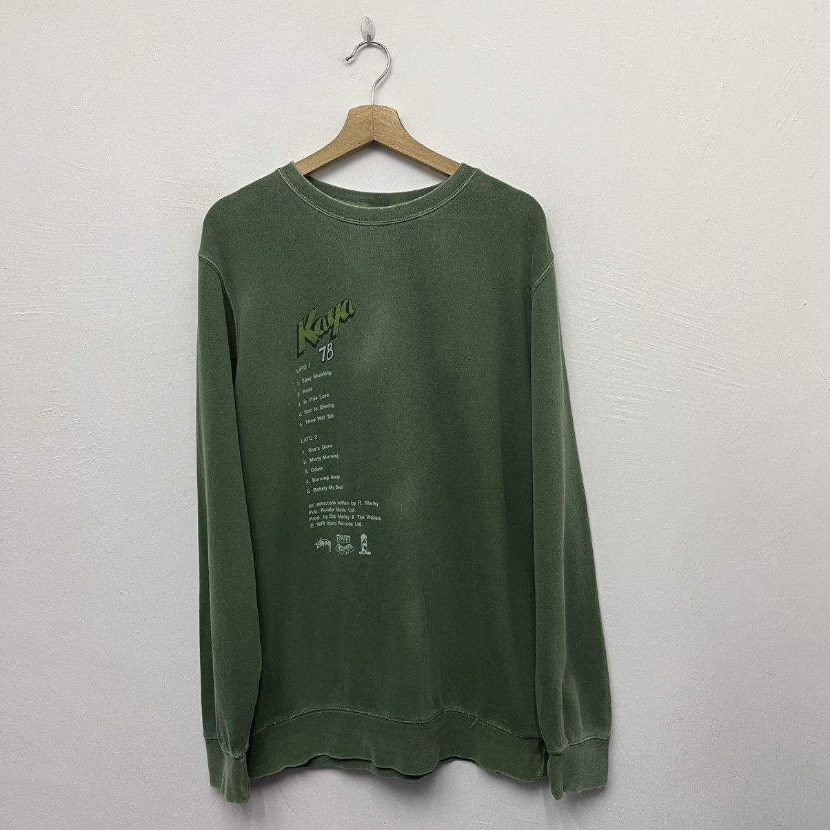 Bob Marley × Stussy Stussy Bob Marley Crewneck Sweatshirt Size US M / EU 48-50 / 2 - 2 Thumbnail