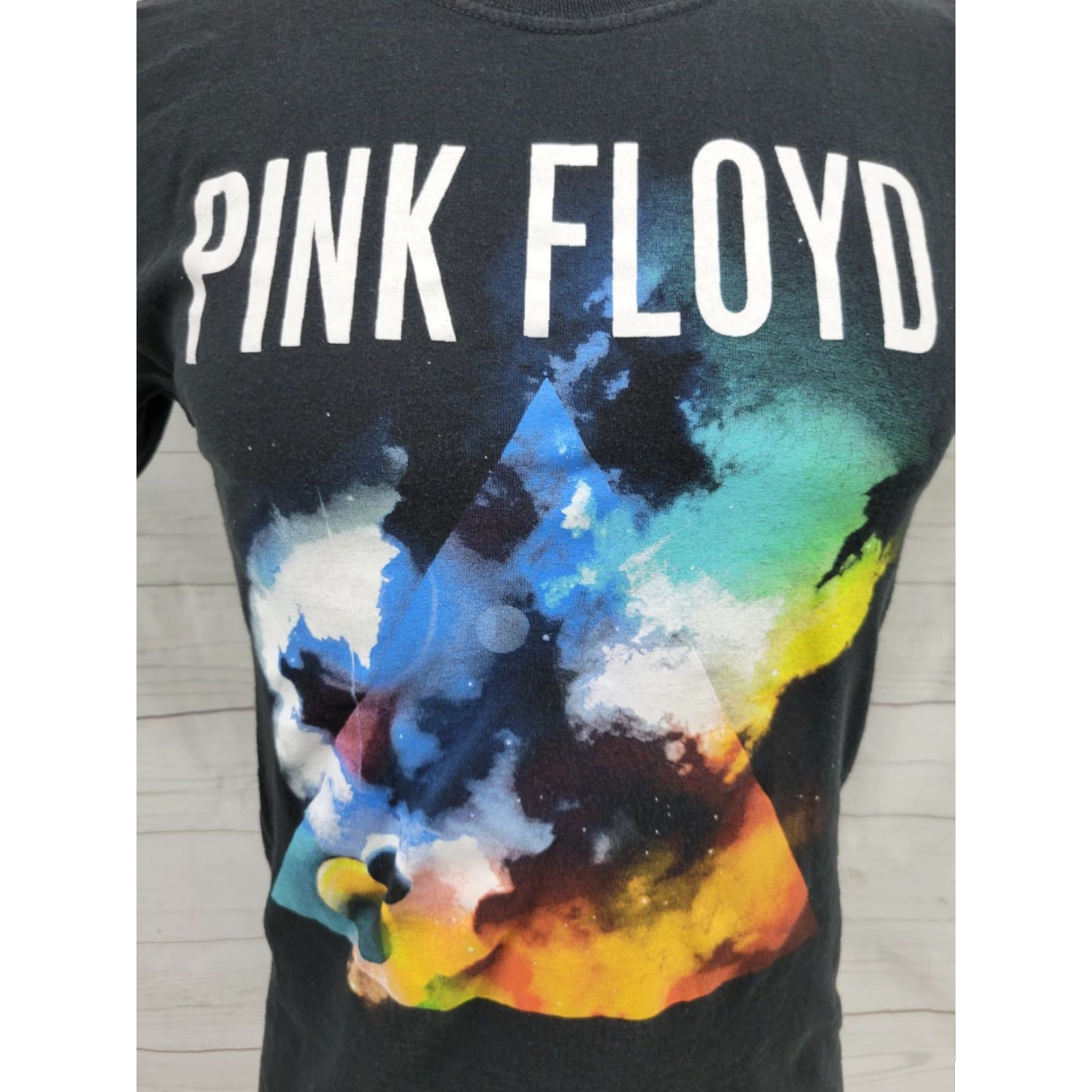 Vintage Pink Floyd Prism Galaxy Small S/P T-Shirt Men Cotton Graphic Tee Crew Neck Short Sleeve Black 100% Cotton Slim Fit Casual Vintage No N/A Size US S / EU 44-46 / 1 - 2 Thumbnail
