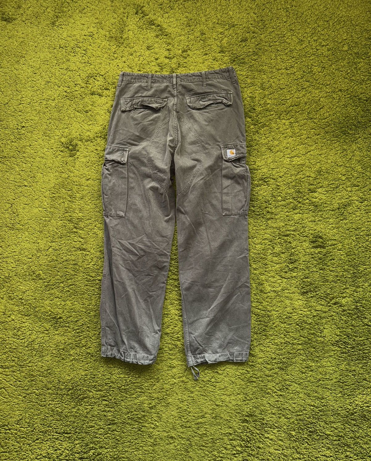 Carhartt × Carhartt Wip Carhartt 2000s vintage workcore style khaki cargo pants Y2K Size US 33 - 2 Thumbnail