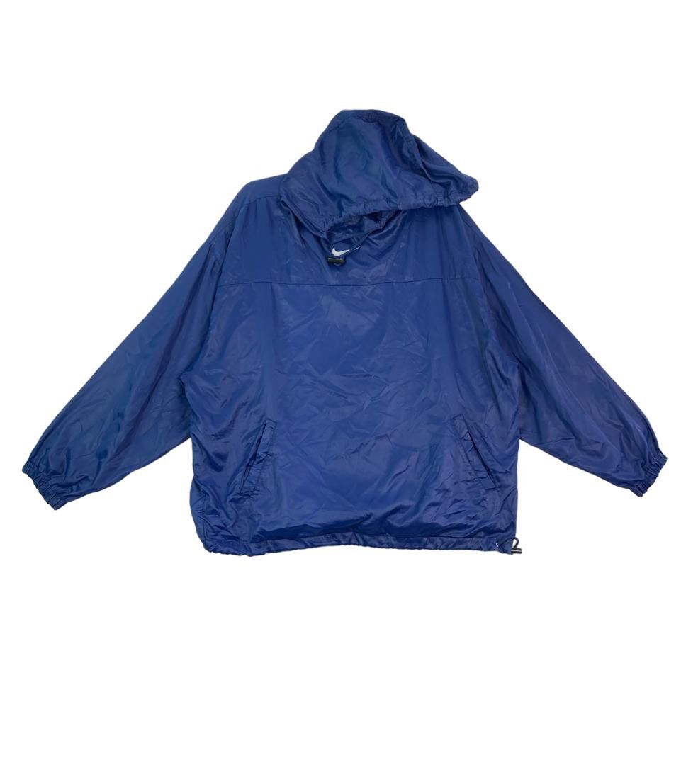 Nike × Vintage Vtg 90s Nike swoosh small logo pullover raincoat jacket Size US XL / EU 56 / 4 - 1 Thumbnail