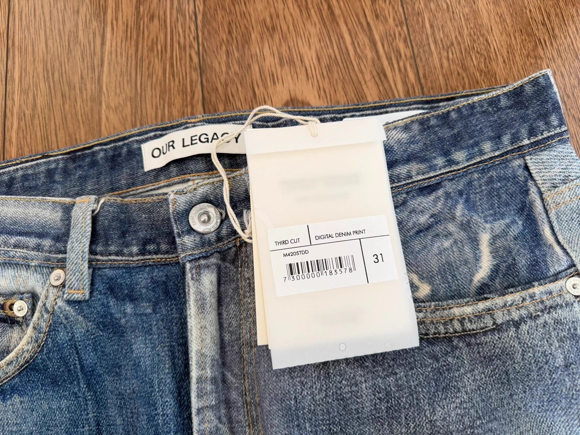 Our Legacy OUR LEGACY 25SS 3rdC 3D Print Distressed YinYang New 31 Size US 31 - 3 Thumbnail